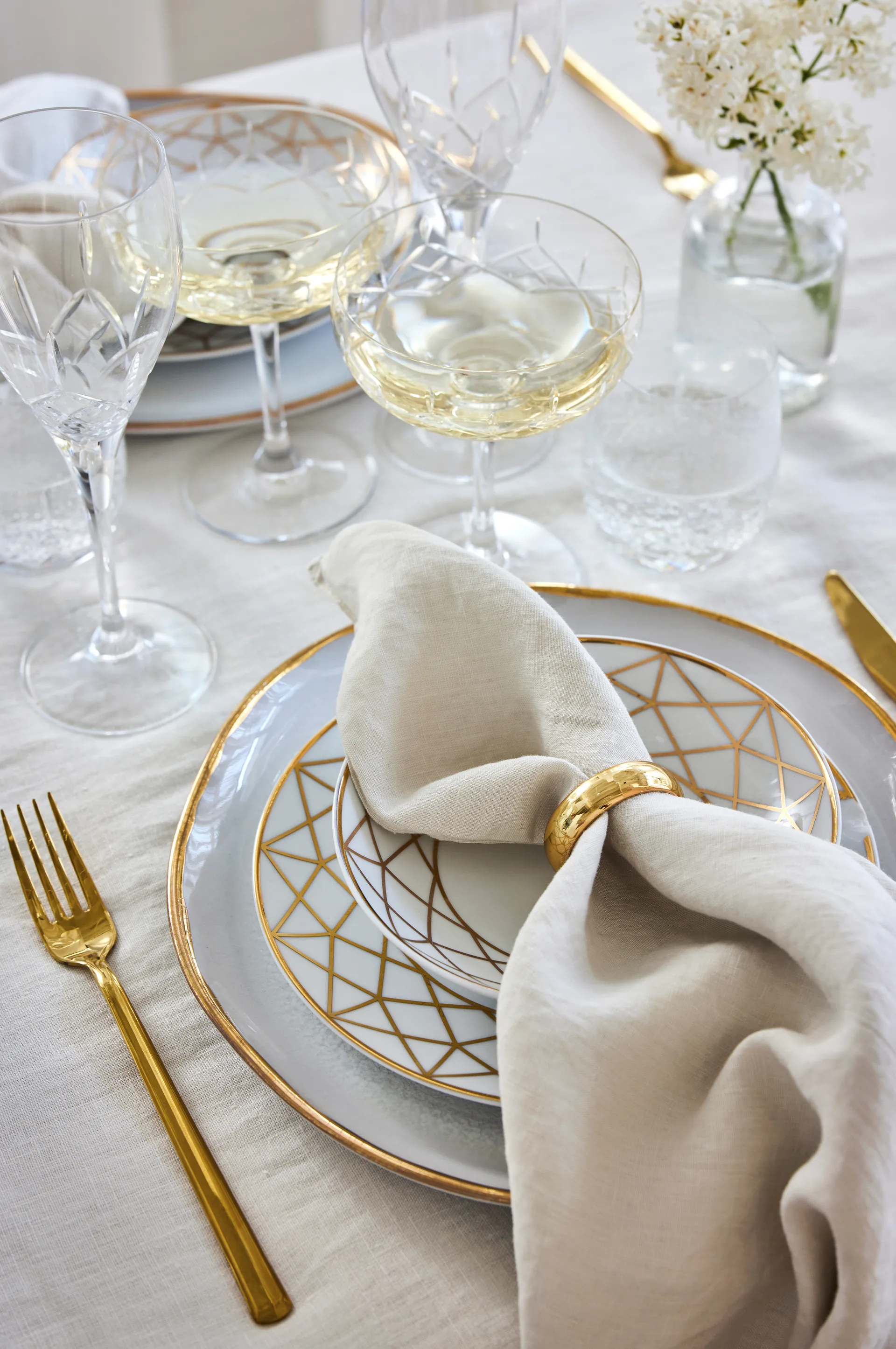 Sunshine serviett 4-pakning, Fog (beige) Himla