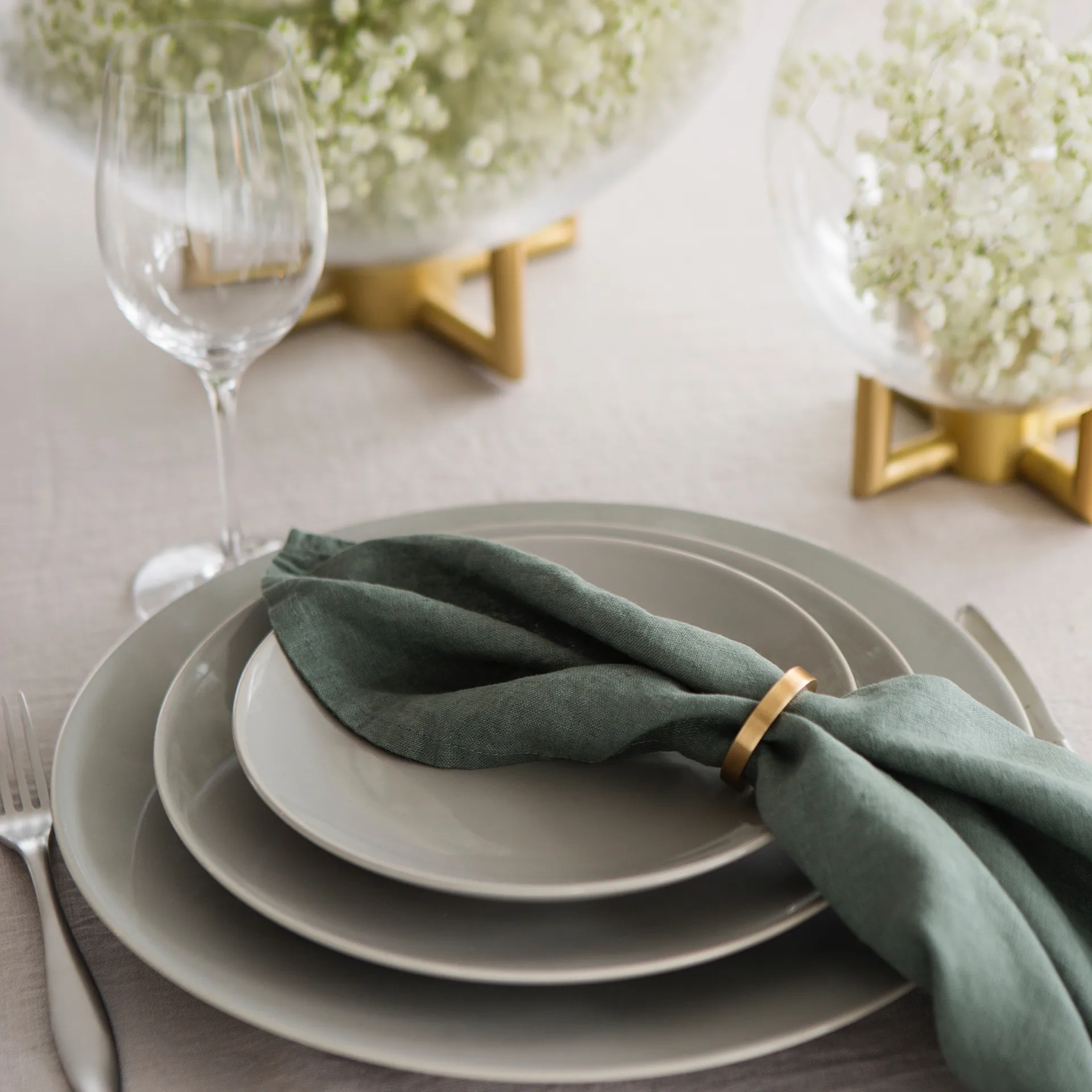 Vasa serviettring 4-stk., Brons Himla