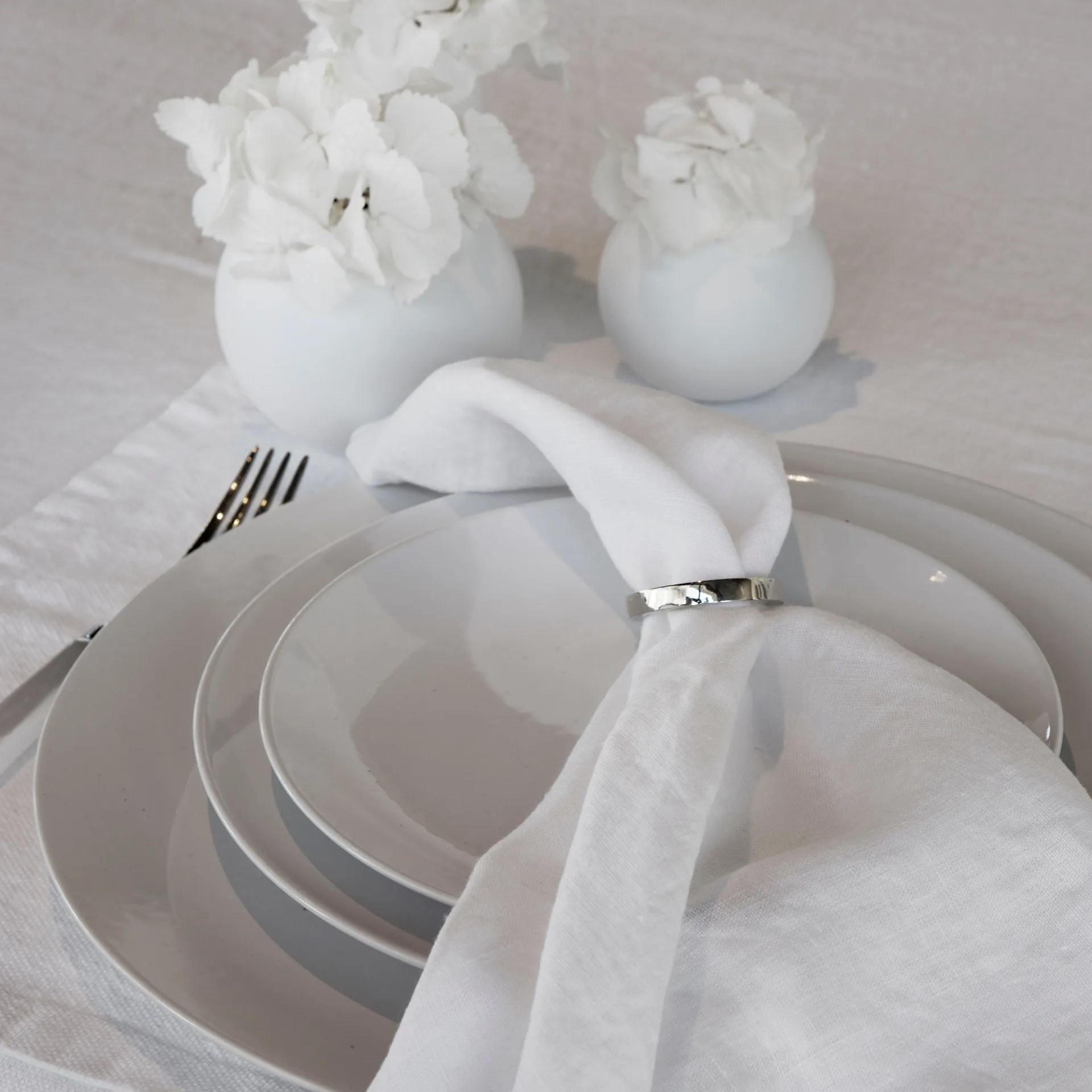 Vasa serviettring 4-stk., Sølv Himla