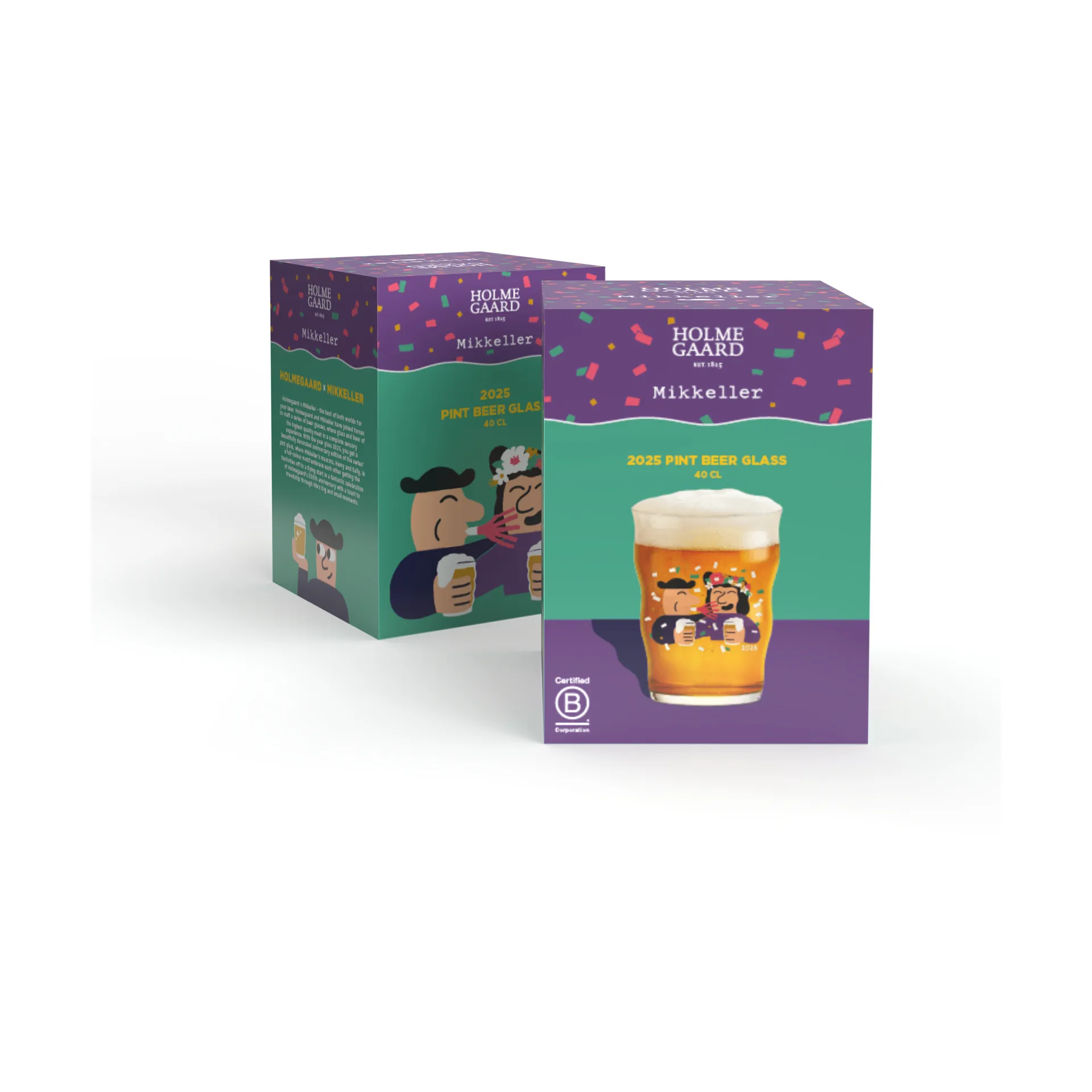 Mikkeller pint ølglass 40 cl, 2025 Holmegaard