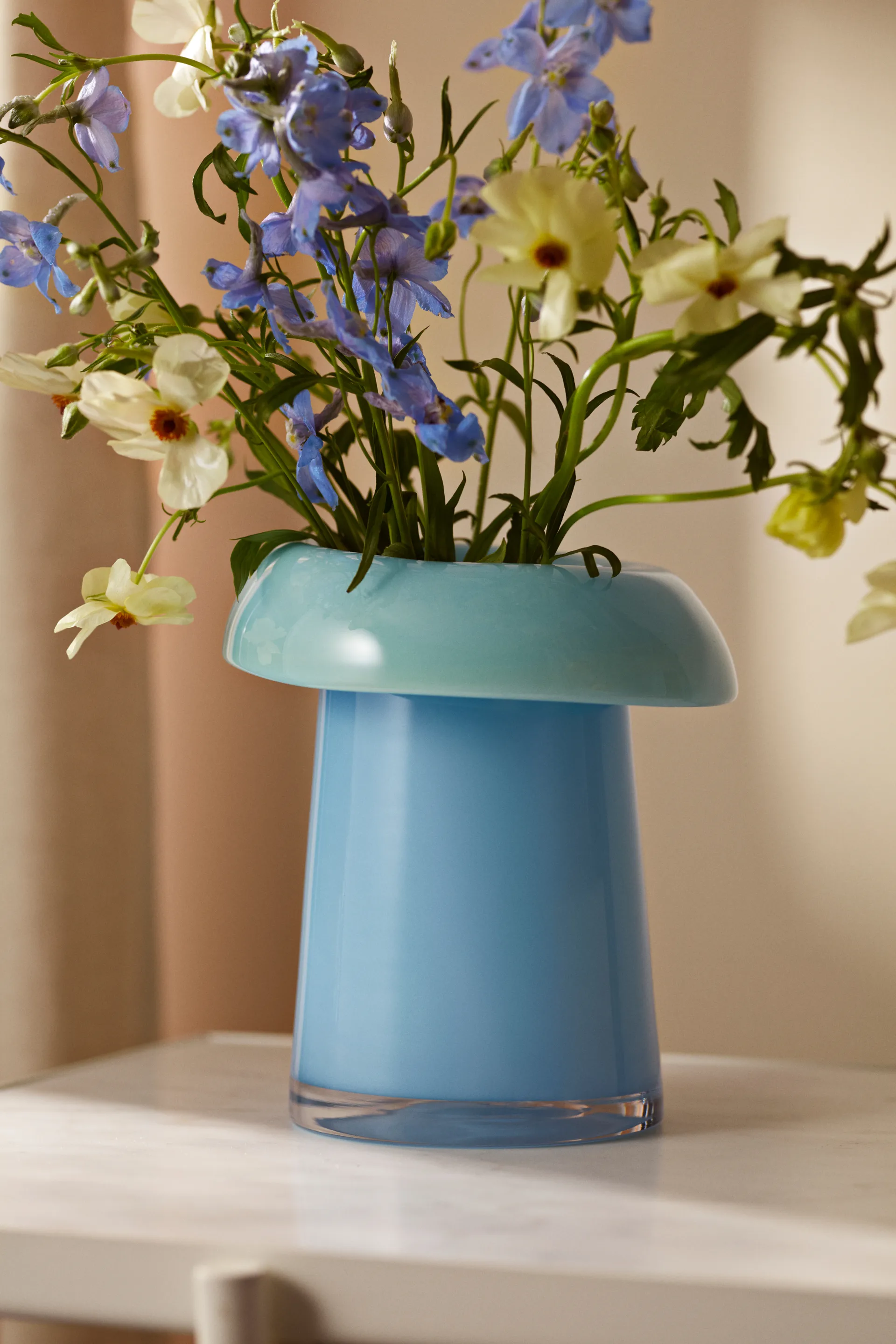 Soma vase, Lyseblå-aqua, 22,5 cm Holmegaard