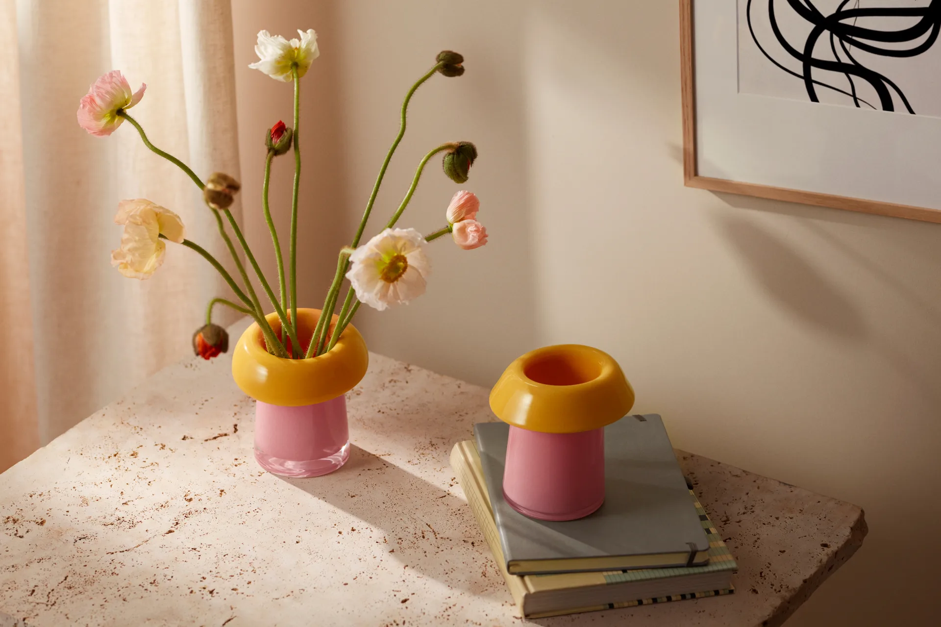 Soma vase, Pink-oransje, 16,5 cm Holmegaard