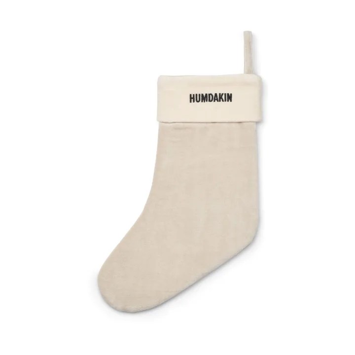 Humdakin julestrømpe velvet - Light stone - Humdakin