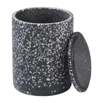 Humdakin Terrazzo vase med lokk Ø10 cm - Black - Humdakin