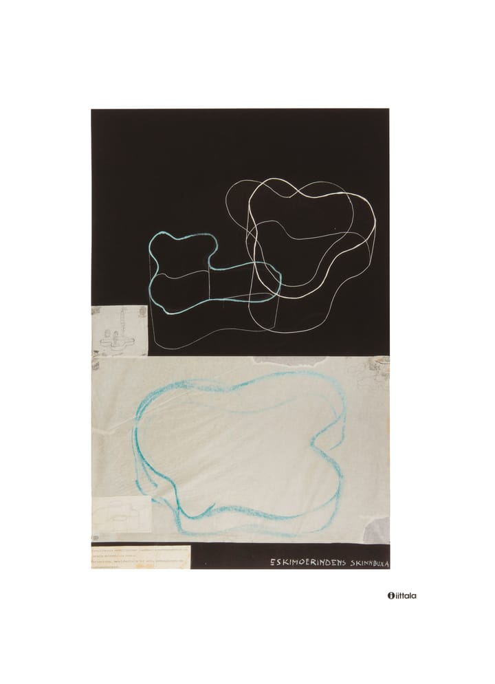 Aalto art Sketch black plakat - 50 x 70 cm - Iittala