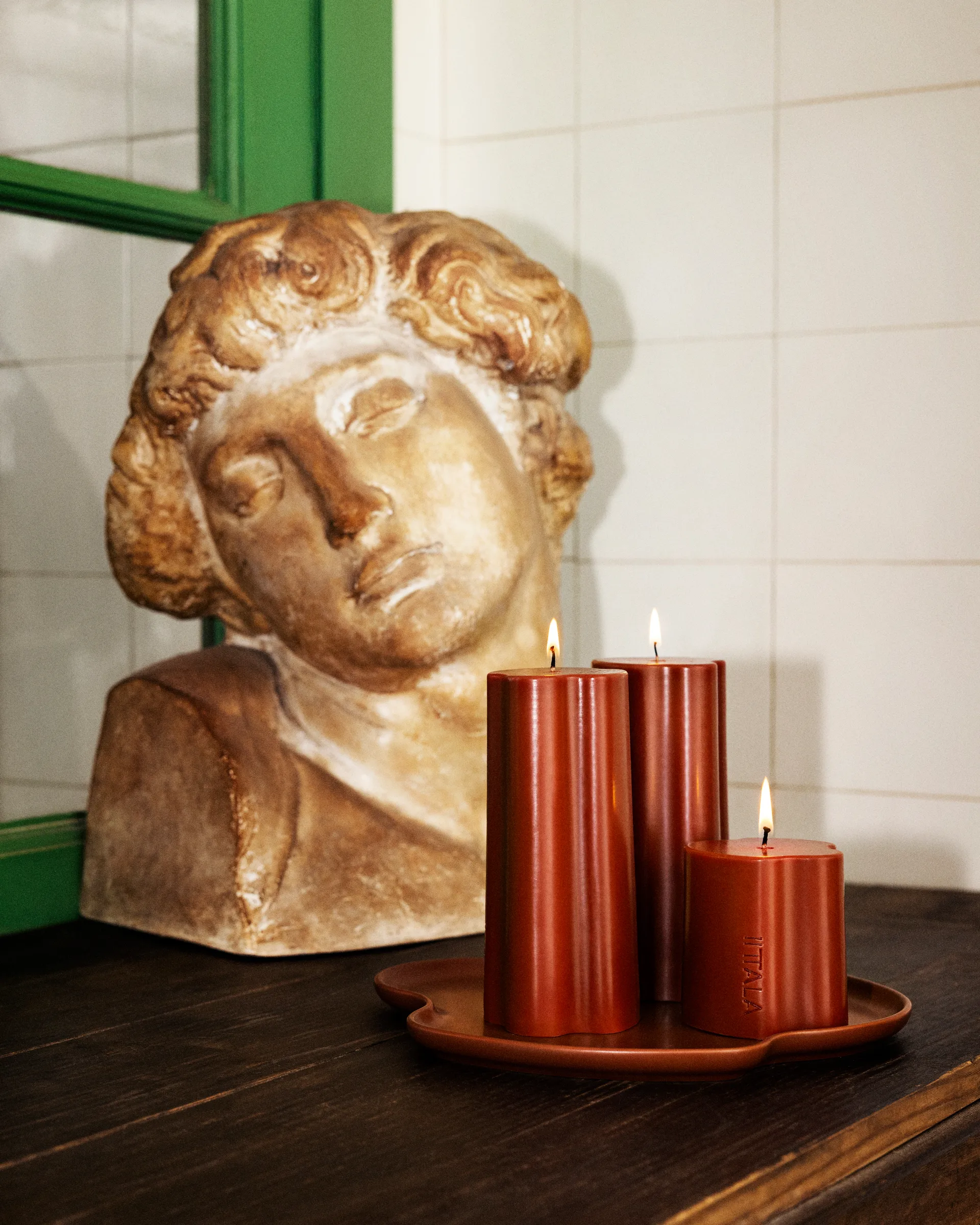 Aalto blokklys, Eld, 8 cm Iittala