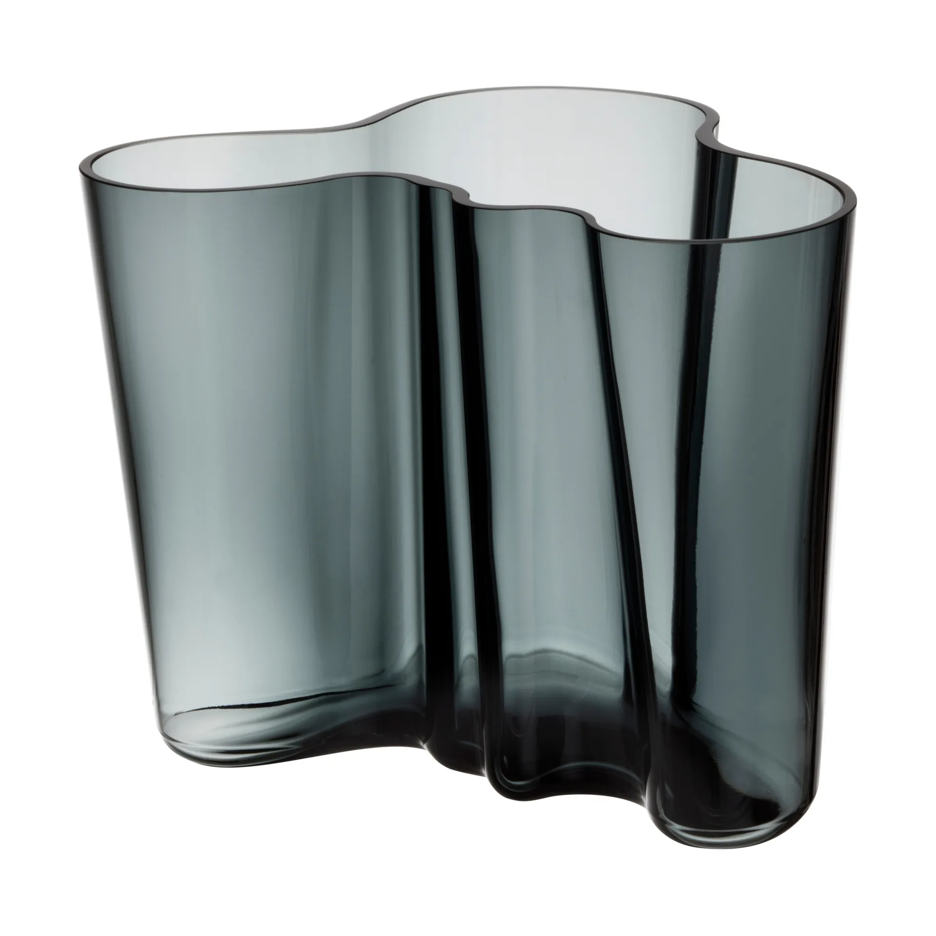 Alvar Aalto vase mørkegrå, 160 mm Iittala