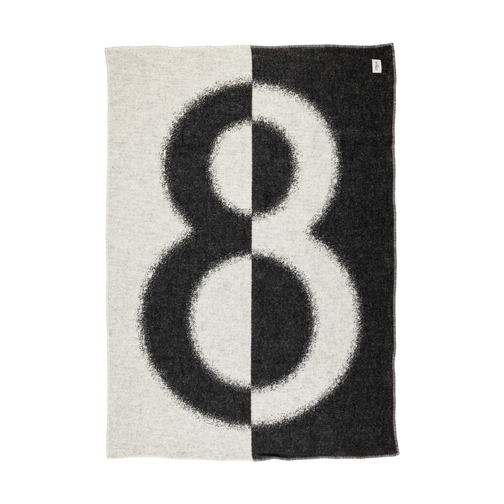 Iittala 8 filt 130 x 180 cm, Ecru-Svart Iittala