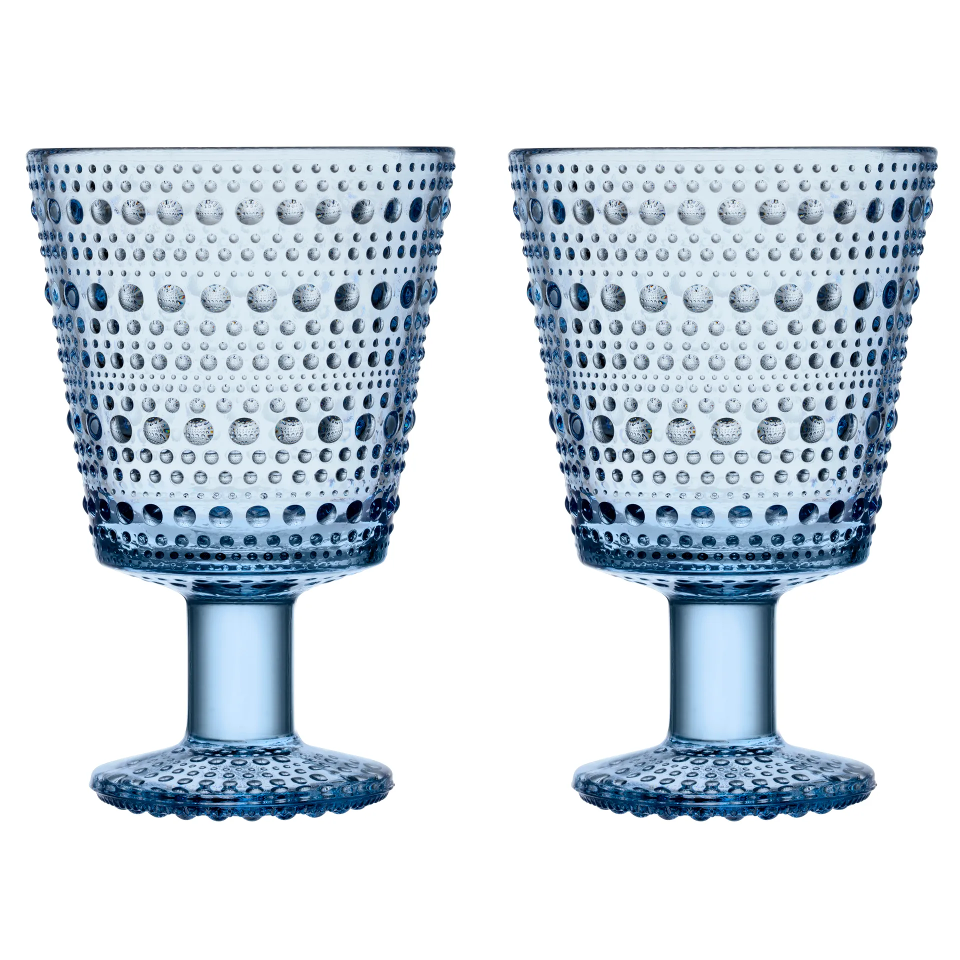 Kastehelmi drikkeglass på fot 26 cl 2 stk., Aqua Iittala