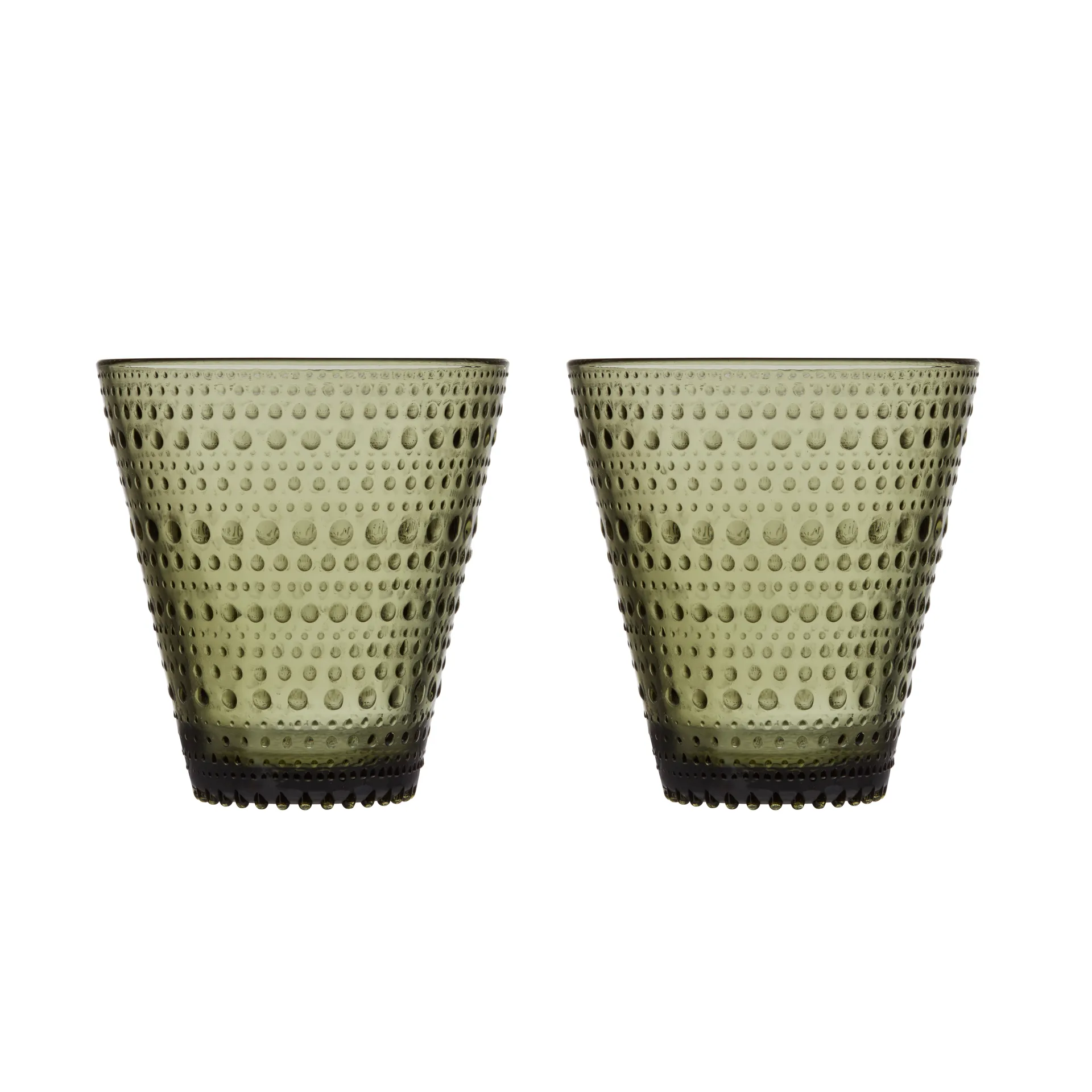 Kastehelmi glass 30 cl 2-stk, mosegrønn Iittala
