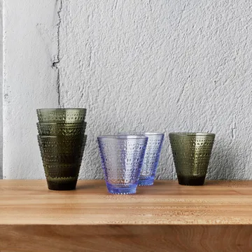 Kastehelmi glass 30 cl 2-stk - mosegrønn - Iittala