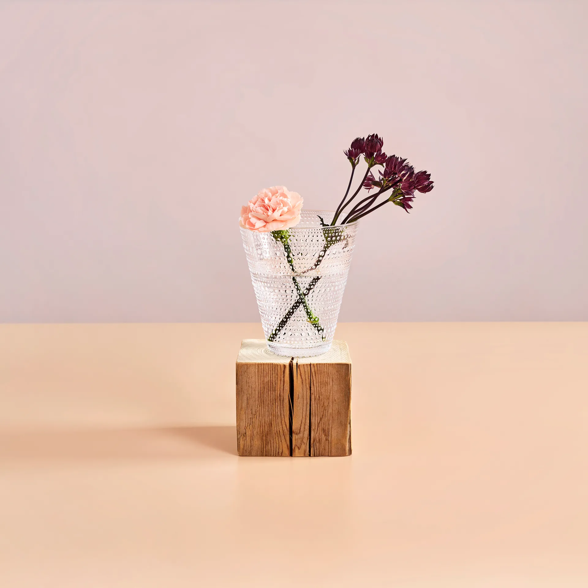 Kastehelmi vase, klar Iittala