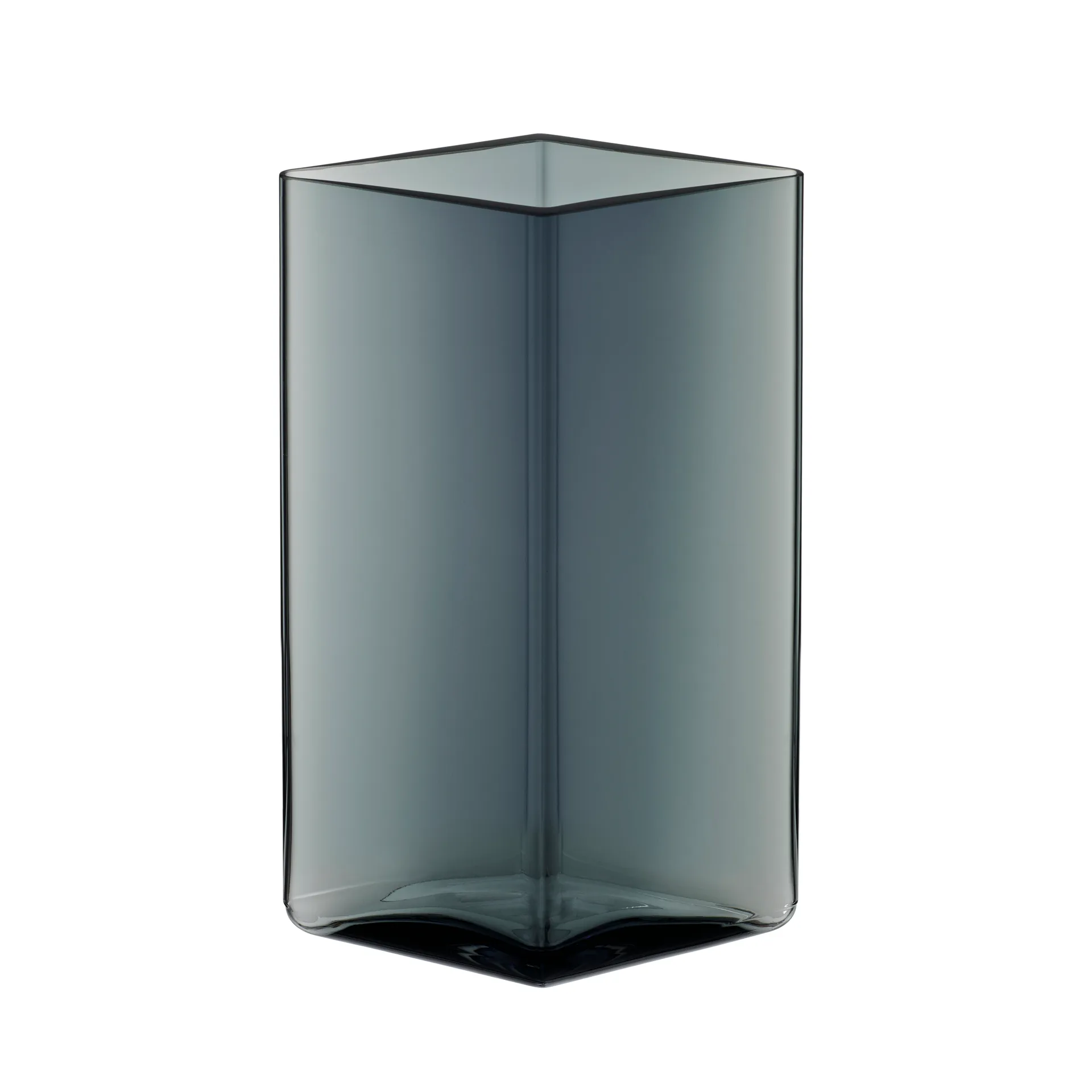 Ruutu vase 11,5x18 cm, grå Iittala