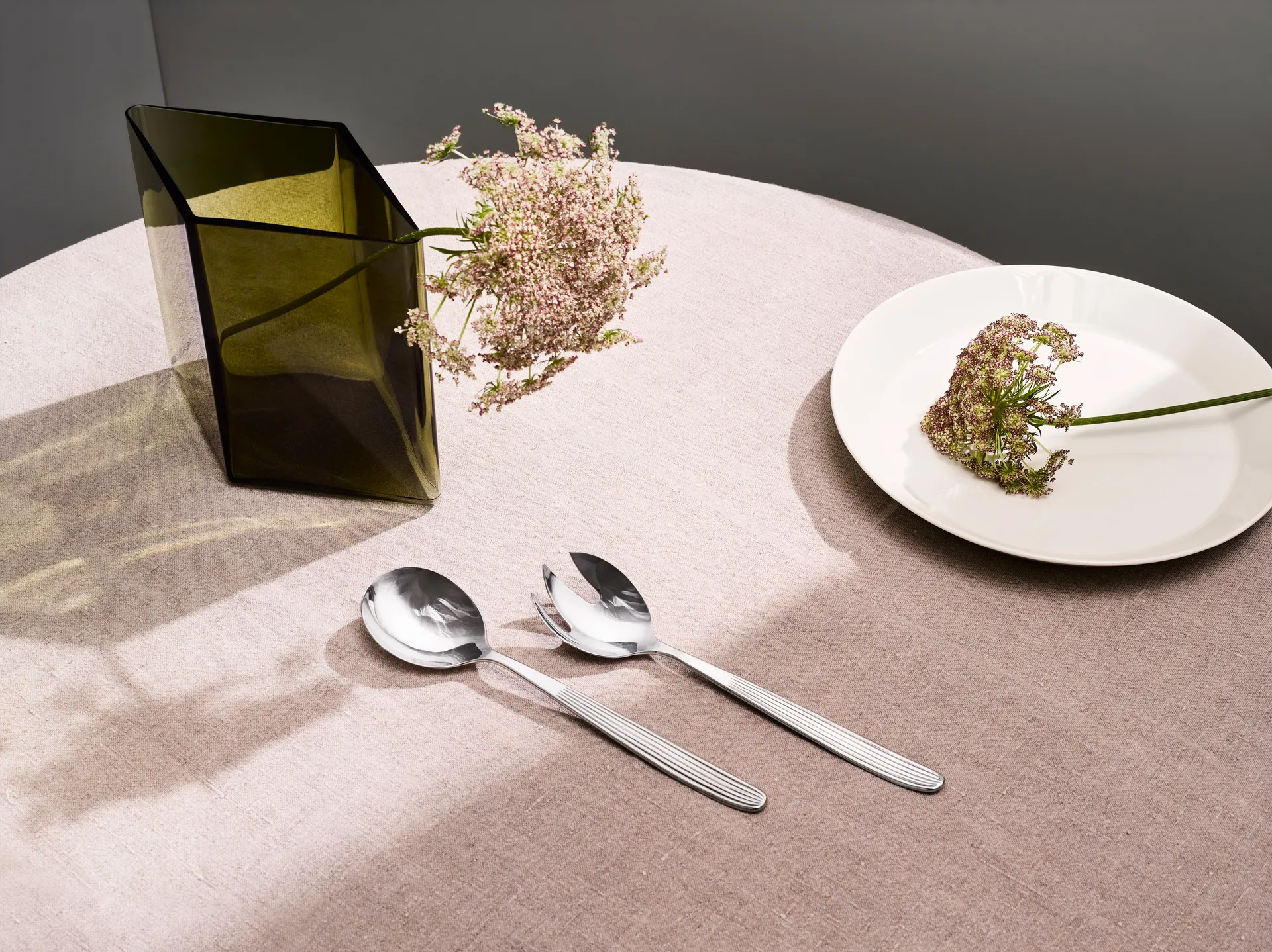 Ruutu vase 20,5x18 cm, mosegrønn Iittala