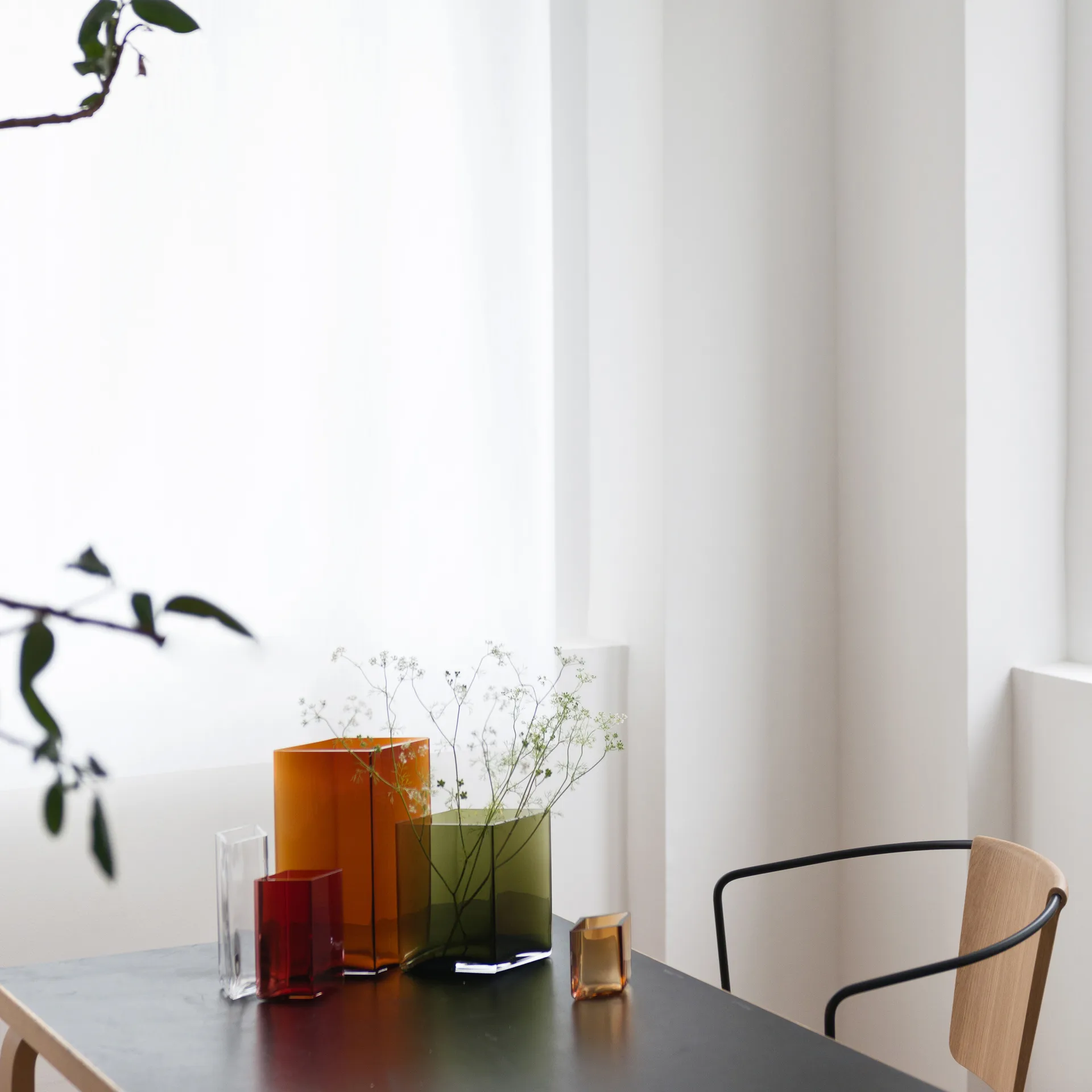 Ruutu vase 20,5x27 cm, kobber Iittala