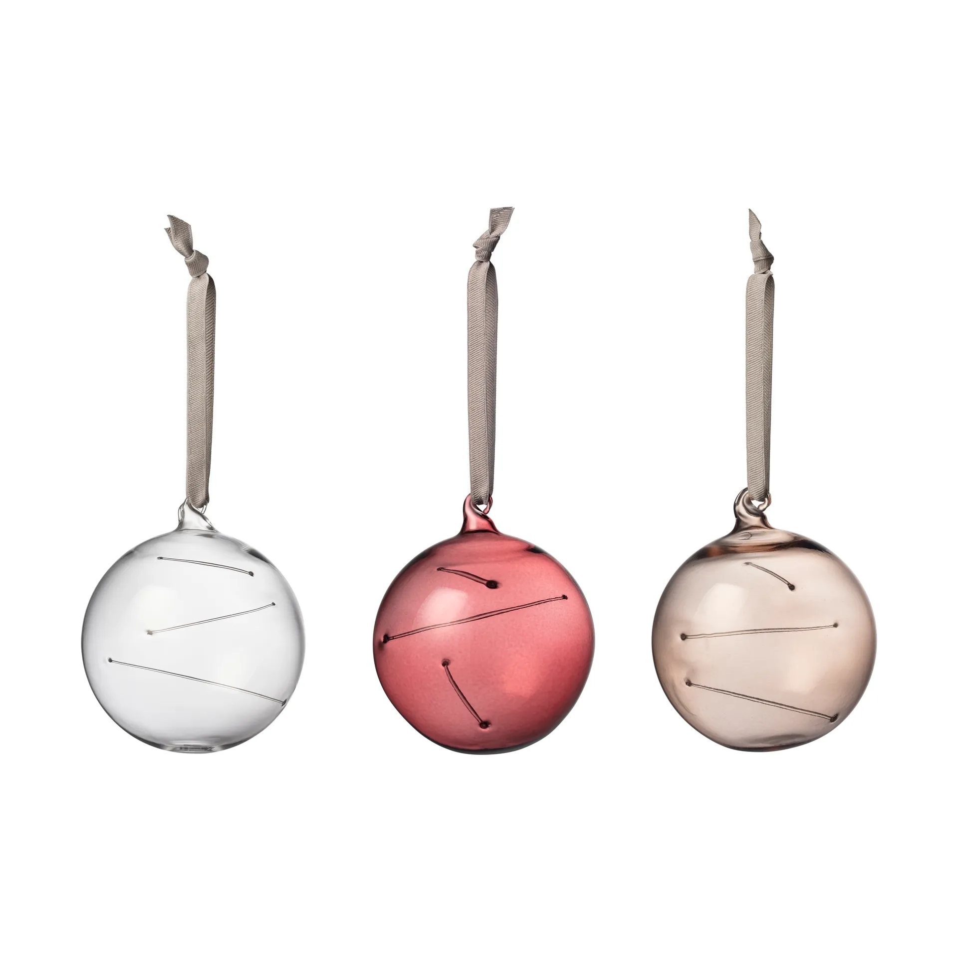 Solkule Ø8 cm 3-pk, Klar-lyng-lin Iittala