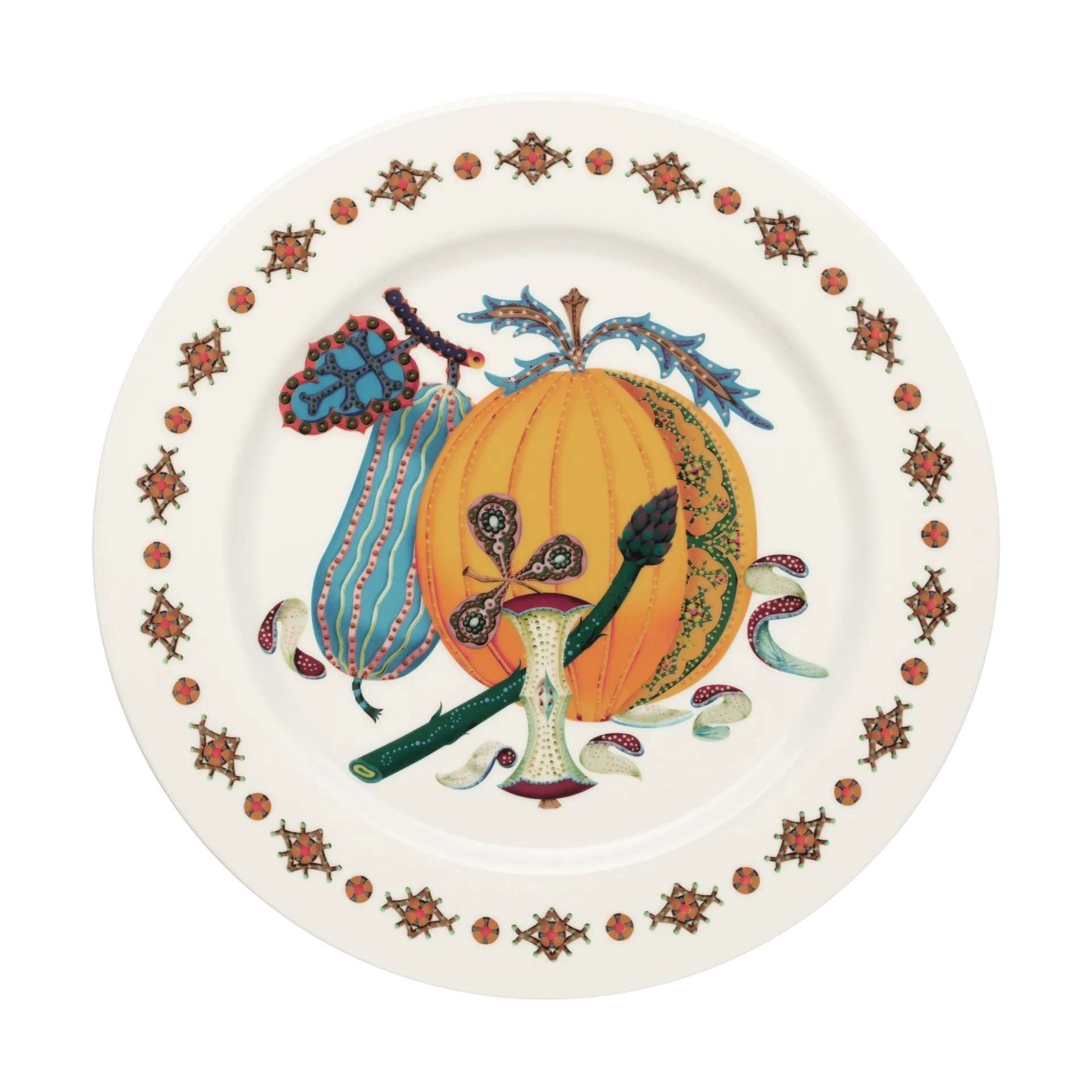 Taika Sato tallerken Ø30 cm, Hvit-flerfarget Iittala