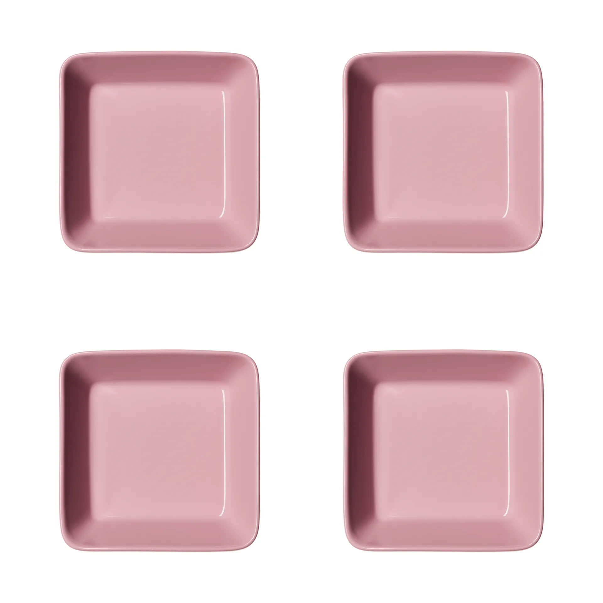 Teema tallerken, firkantet, Rose, 12x12 cm 4-pk Iittala