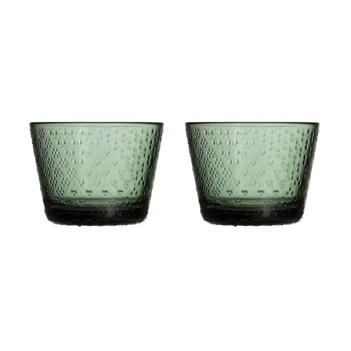 Tundra drikkeglass 16 cl 2-pk - Furugrønn - Iittala