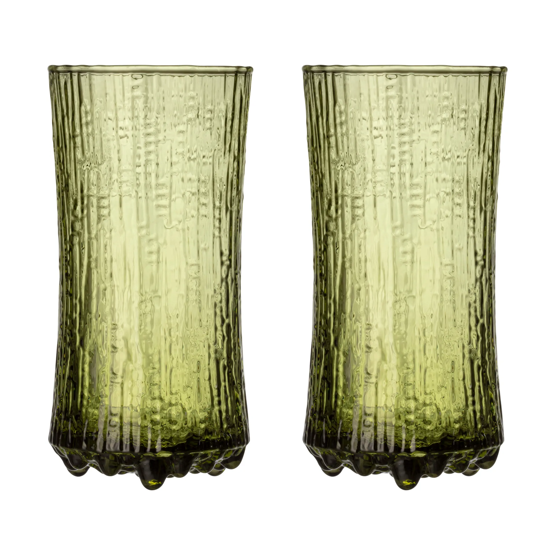 Ultima Thule champagneglass finsk sand 18 cl 2-pakning, Grønn Iittala