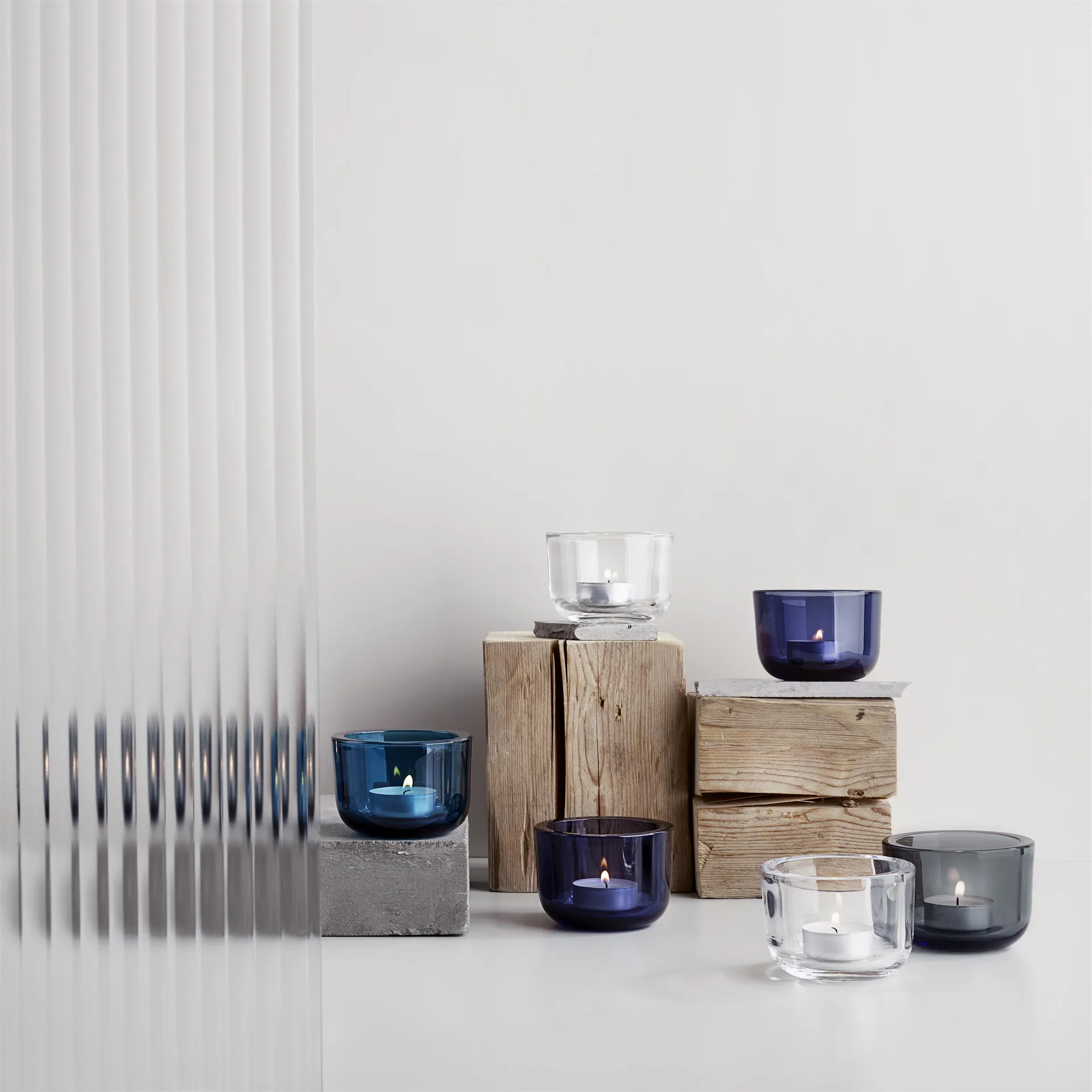 Valkea lyslykt 60 mm, grå Iittala