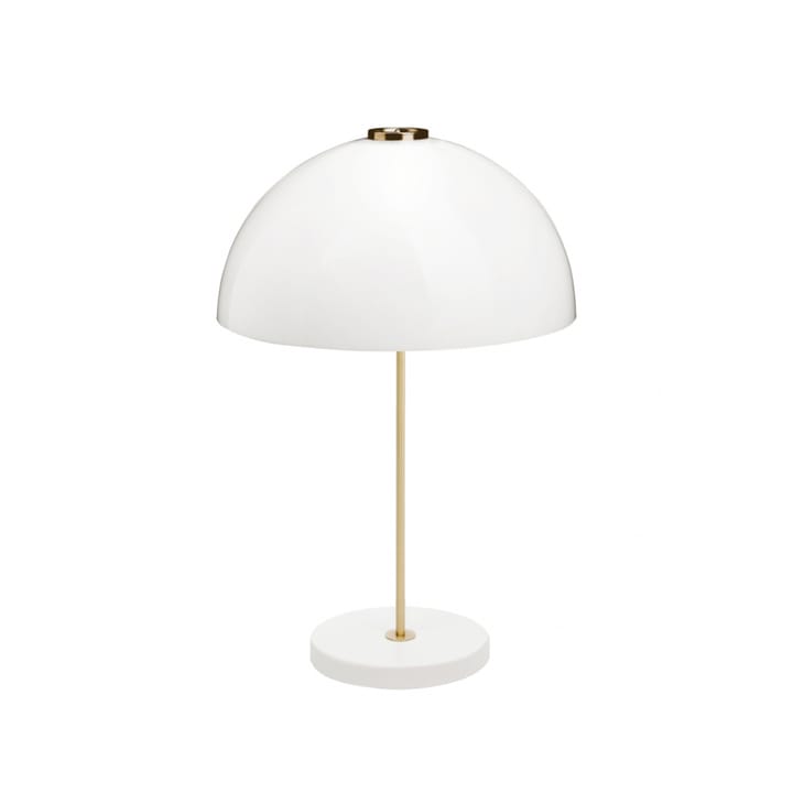 Kupoli bordlampe - Hvit, messingdetaljer - Innolux