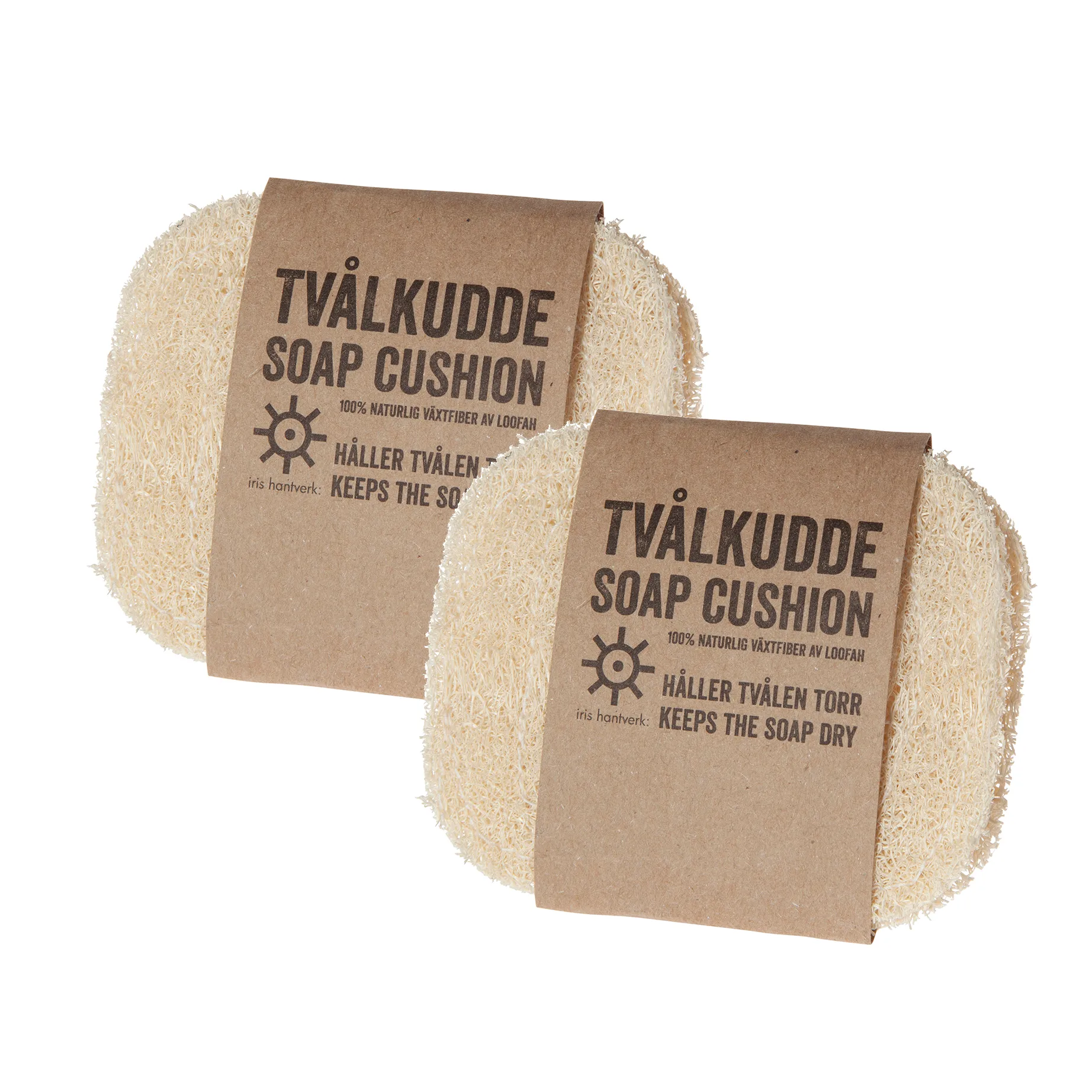 Iris hantverk såpepute 2-stk., Loofah Iris Hantverk