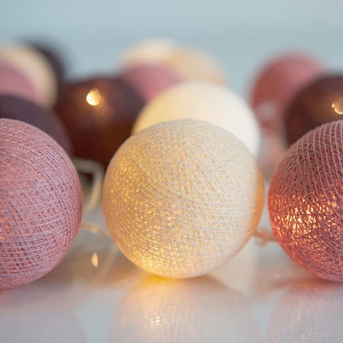Irislights Dusty Pink, 20 baller Irislights