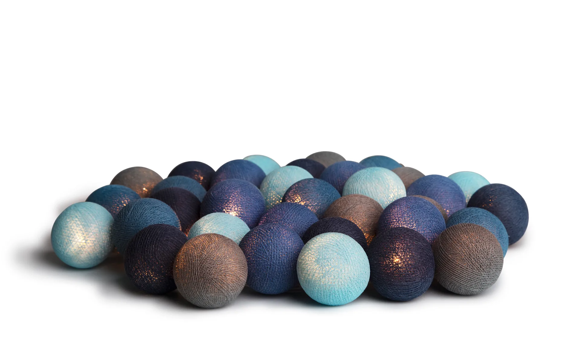 Ocean blue 35-lys 390 cm, Blå Irislights