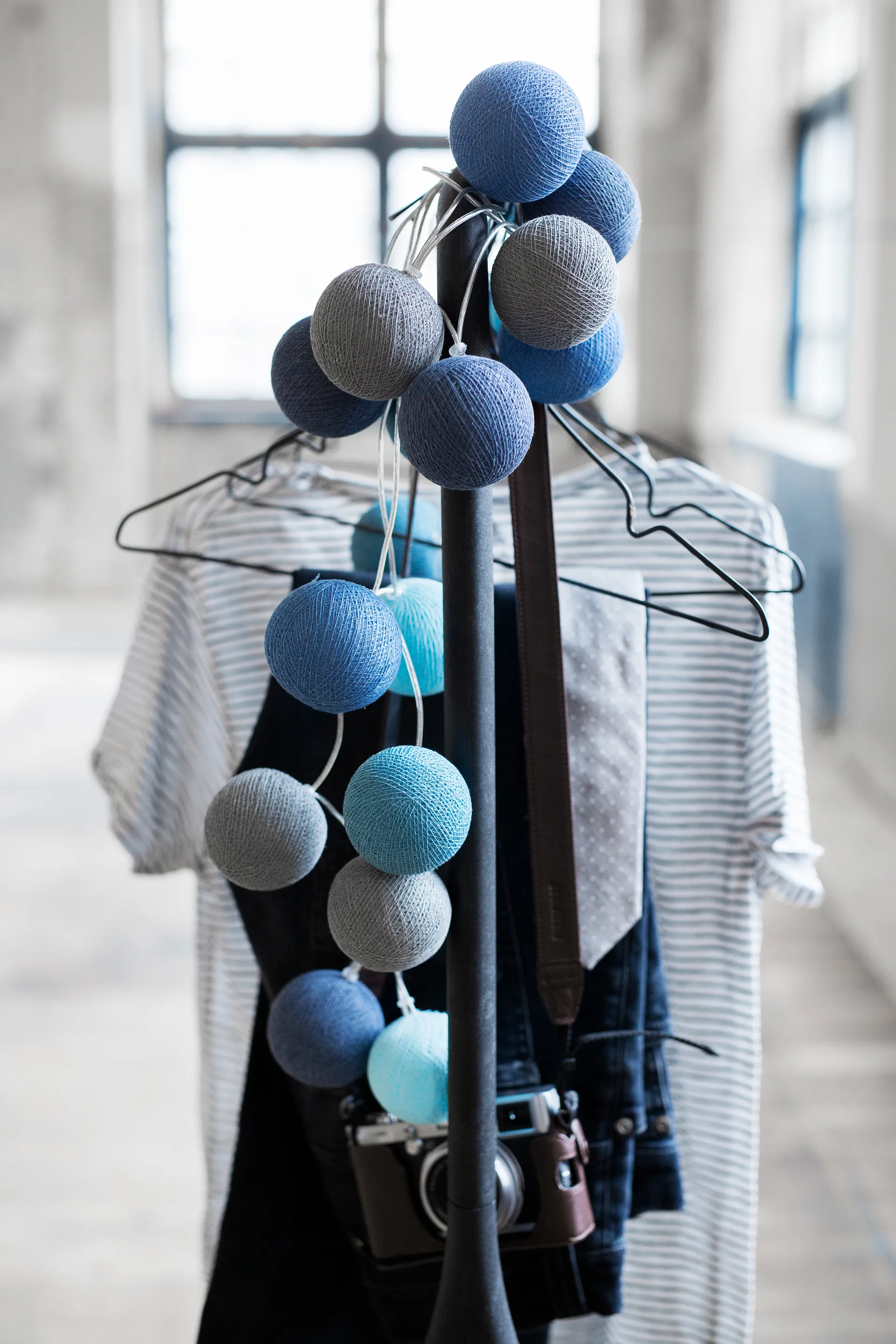 Oceans blue 20-lys 390 cm, Blå Irislights