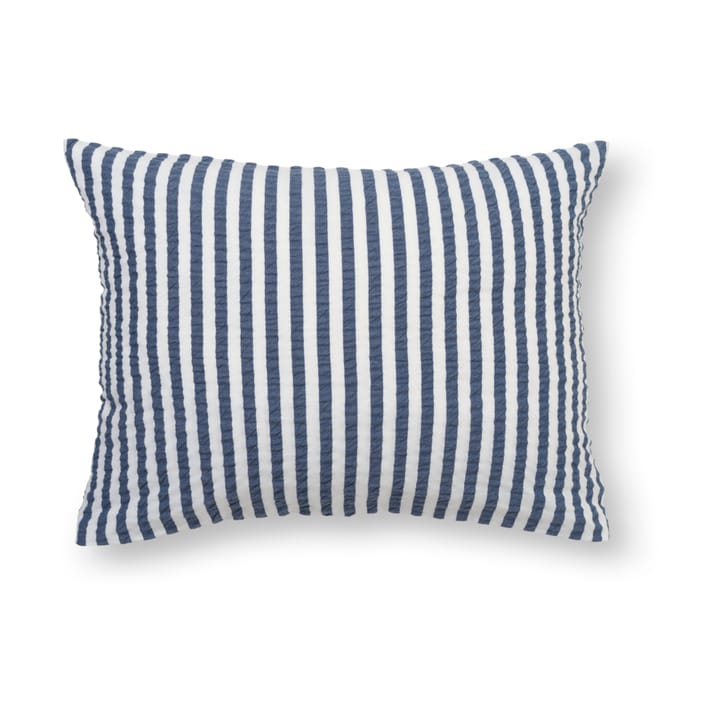 Bæk&Bølge Lines putetrekk 50 x 70 cm - Mørkeblå-hvit - Juna