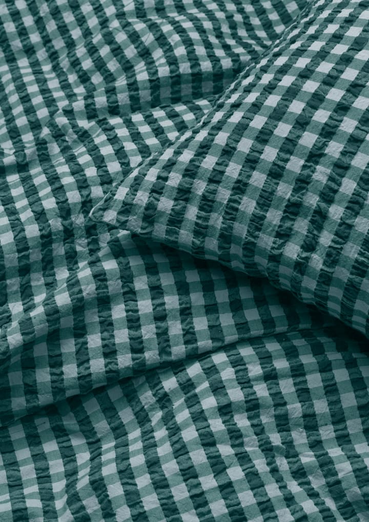 Bæk&Bølge sengesett 140x220 cm, Grønn-lyseblå Juna