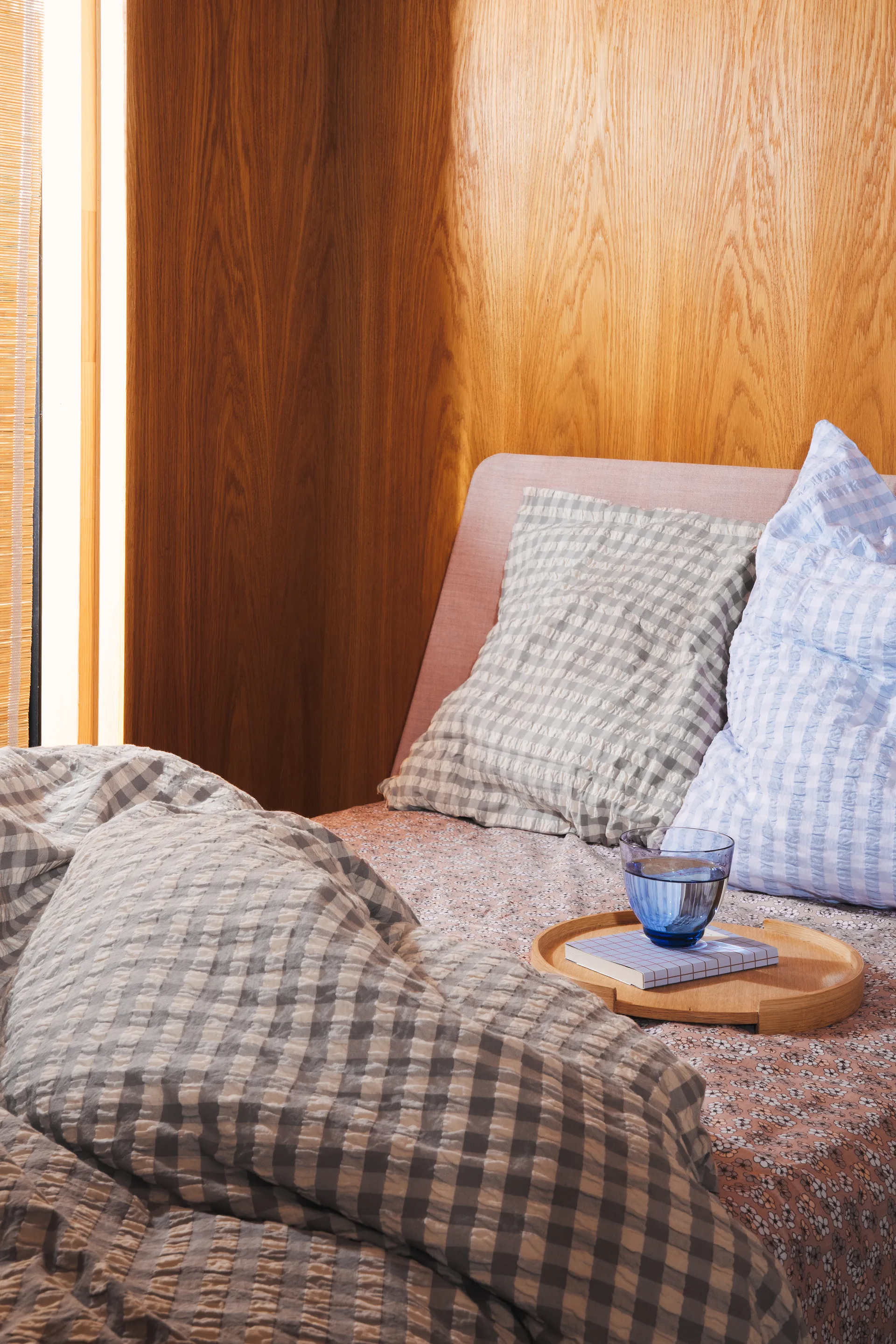 Bæk&Bølge sengesett 150x210 cm, Grå-bjørk Juna