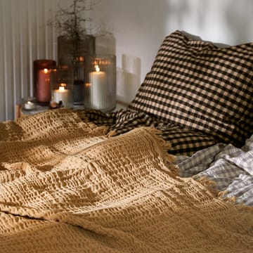 Bæk&Bølge sengesett 150x210 cm - Svart-sand - Juna