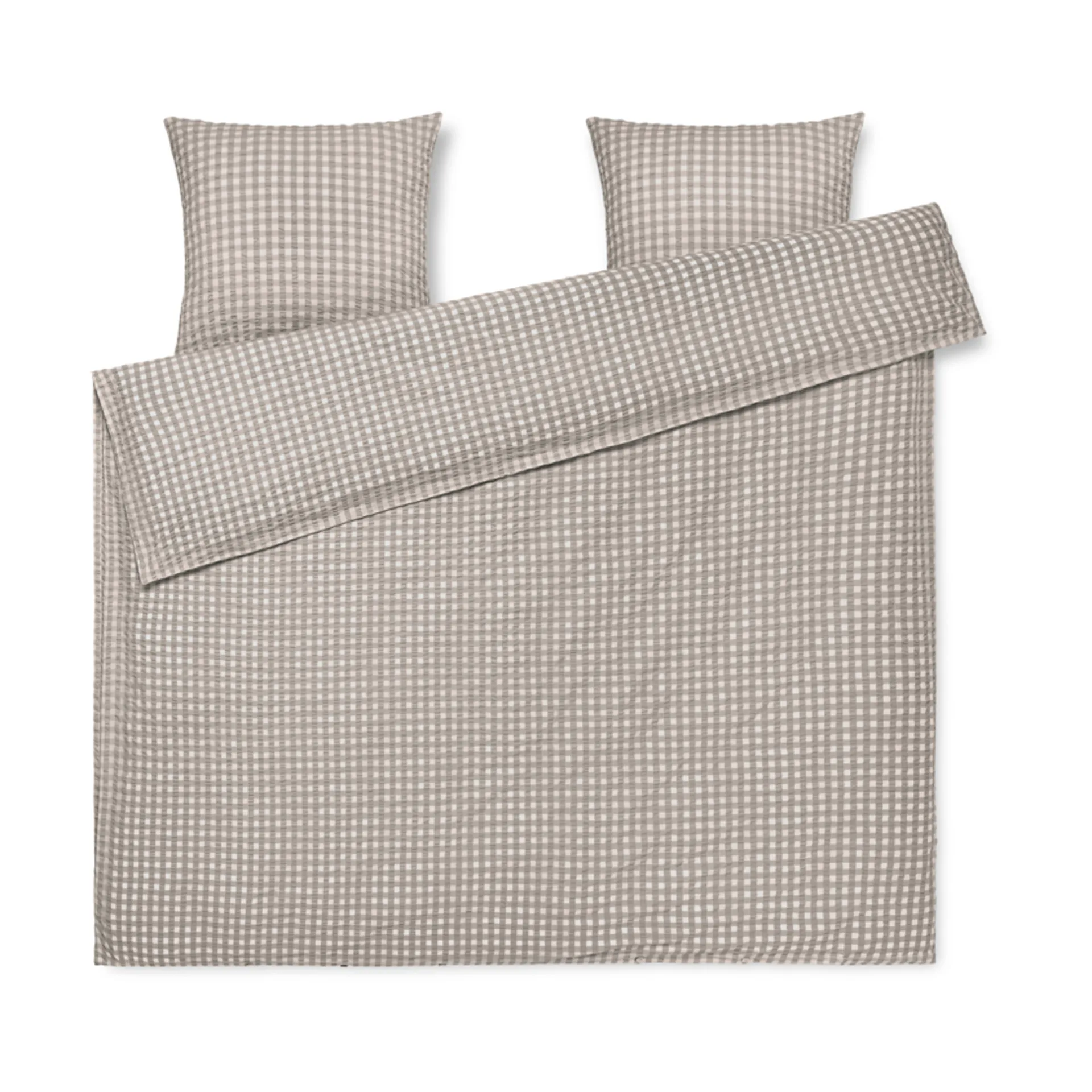 Bæk&Bølge sengesett 200x220 cm, Grå-bjørk Juna