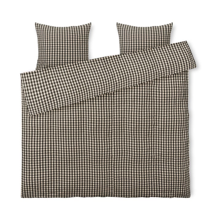 Bæk&Bølge sengesett 200x220 cm - Svart-sand - Juna
