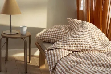 Bæk&Bølge sengesett 220x220 cm - Karamell-offwhite - Juna