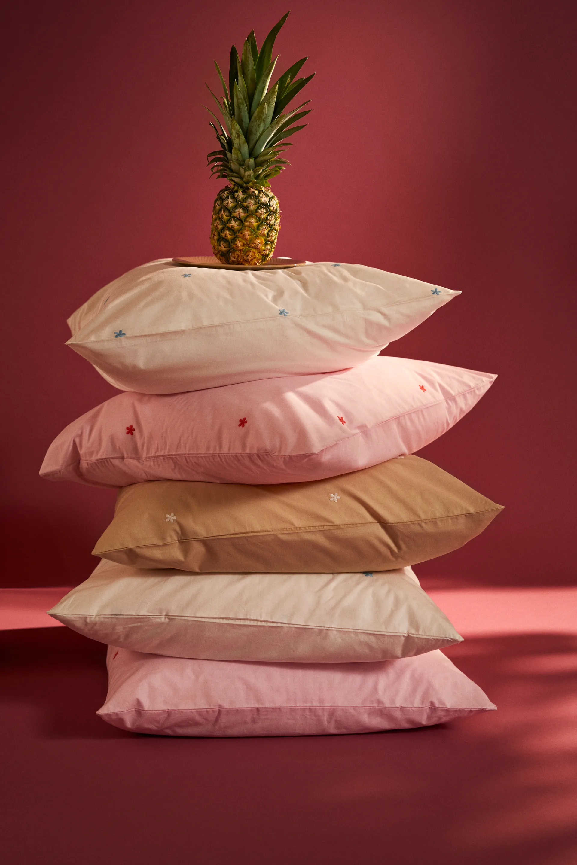 Daisy sengesett 150x210 cm, Hvit-lyseblå Juna