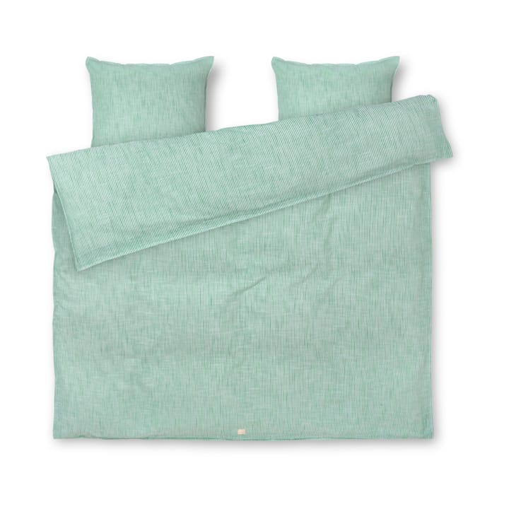 Monochrome Lines sengesett 220x220 cm - Green-hvit - Juna