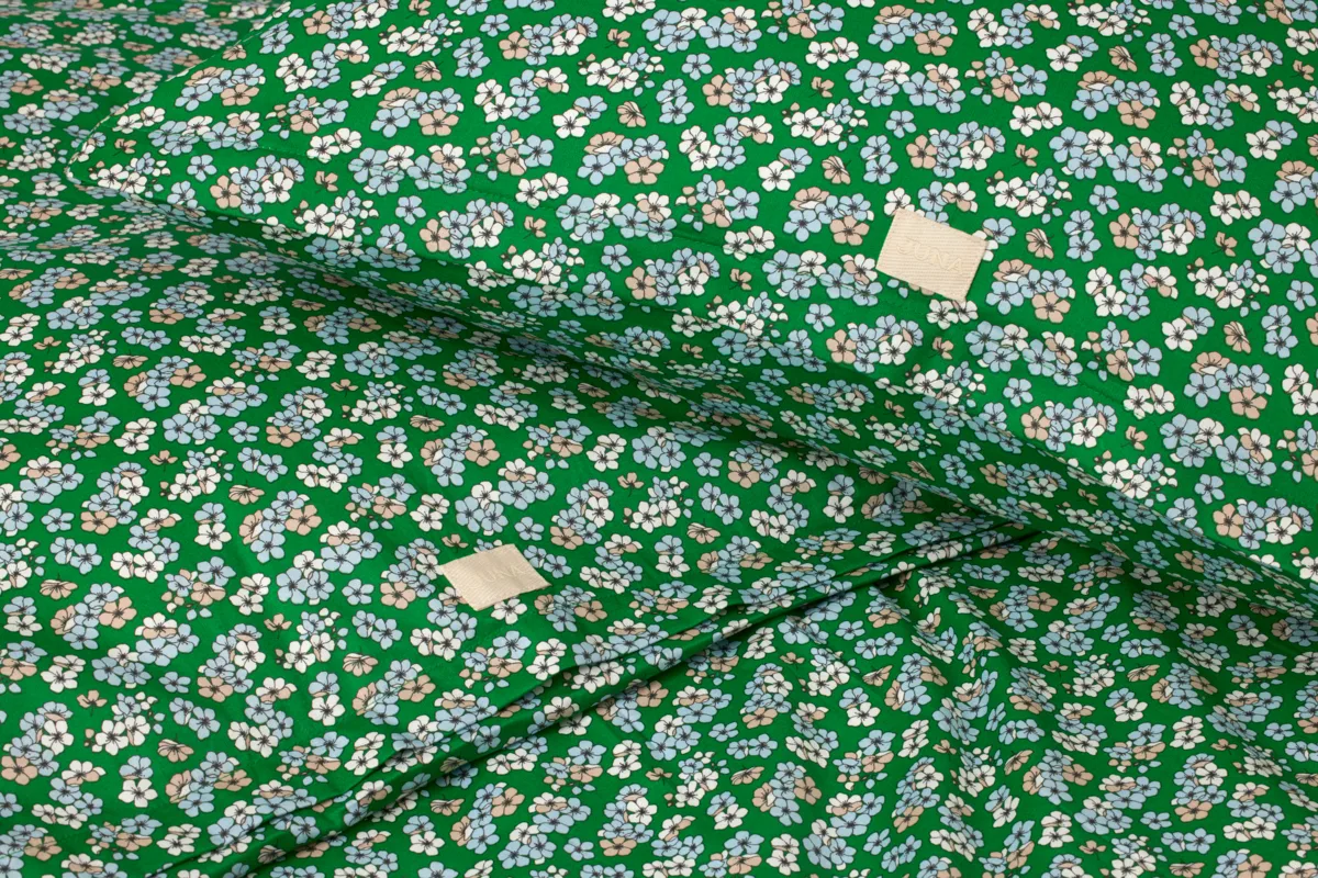 Pleasantly sengesett 220x220 cm, Green Juna