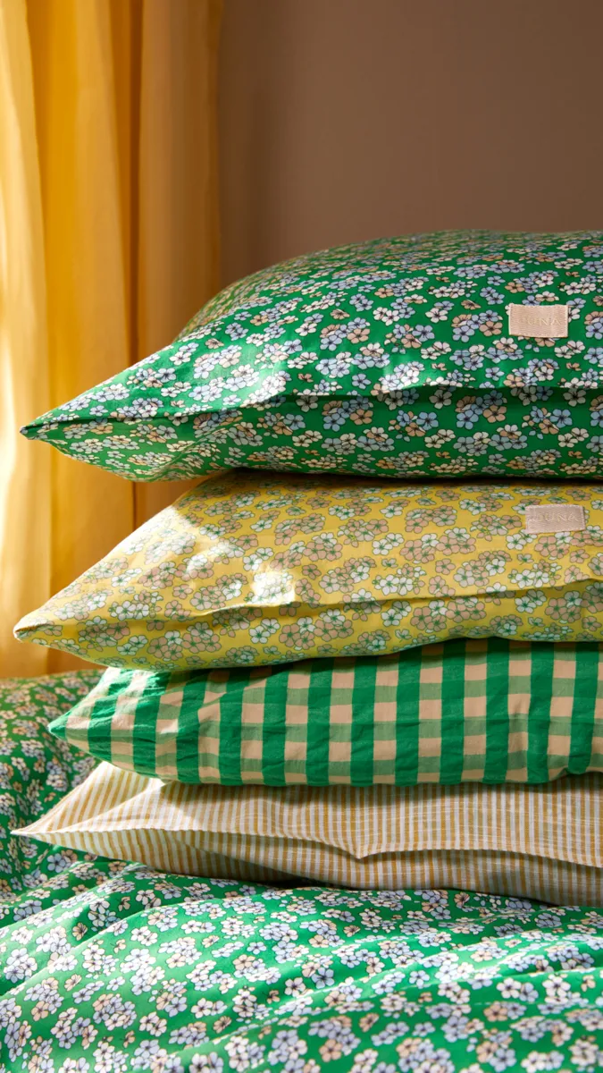 Pleasantly sengesett 220x220 cm, Green Juna
