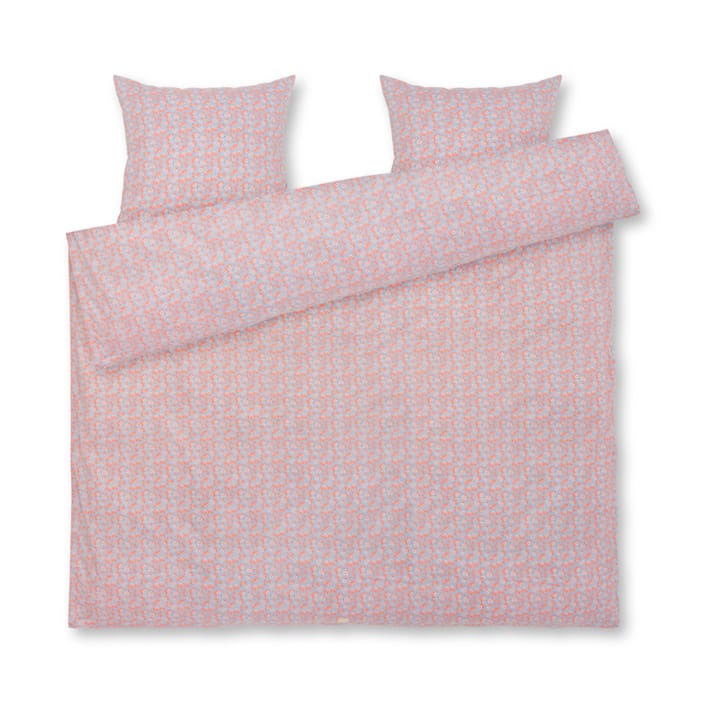 Pleasantly sengesett 220x220 cm - Lyseblå-rose - Juna