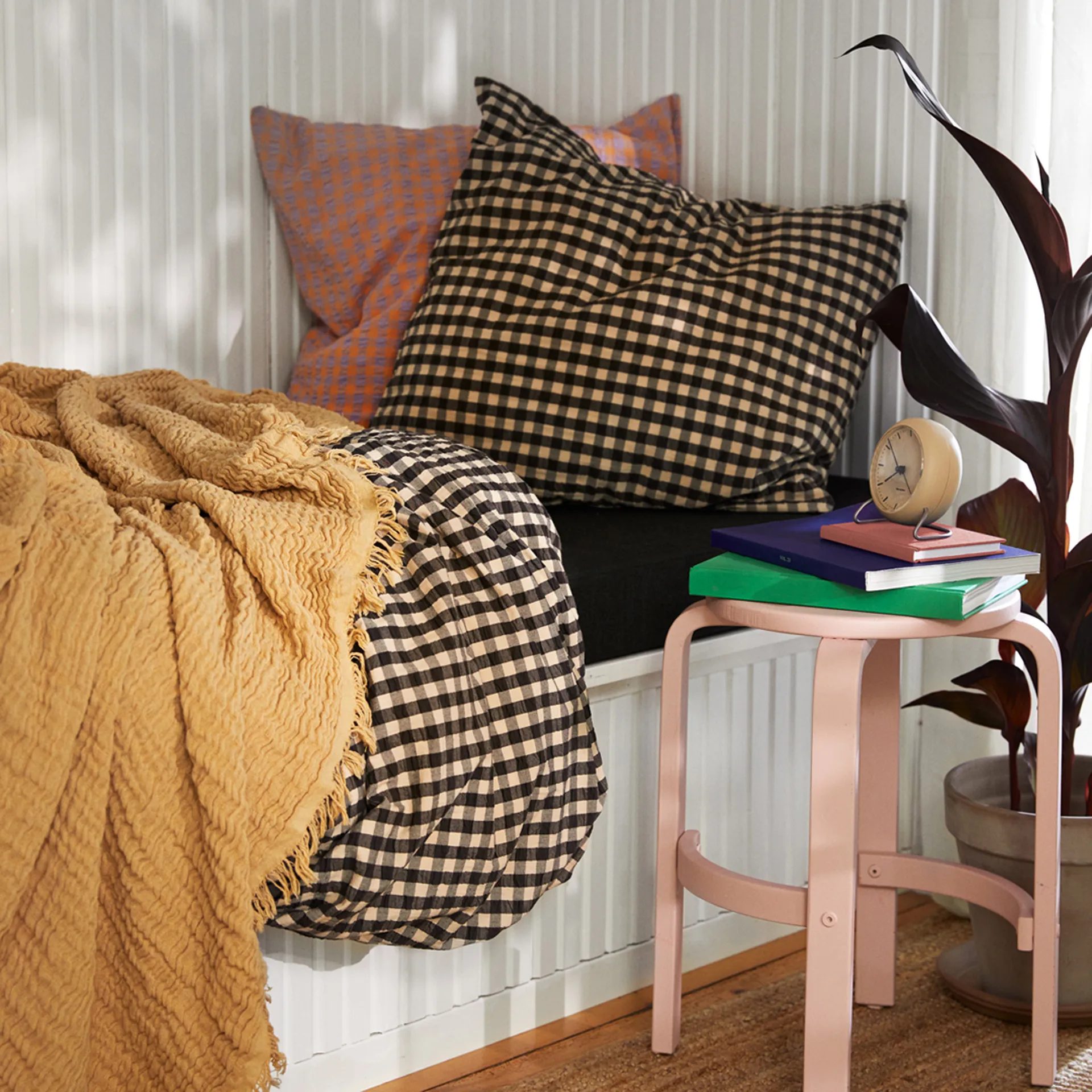 Relover sengeteppe 240 x 260 cm, Sand Juna