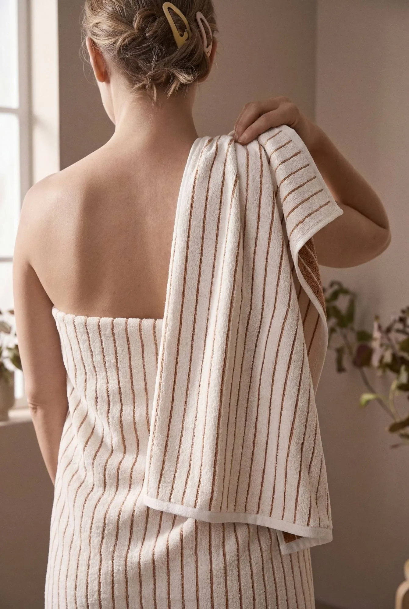 Soft håndkle, Off-white, 70x140 cm Juna