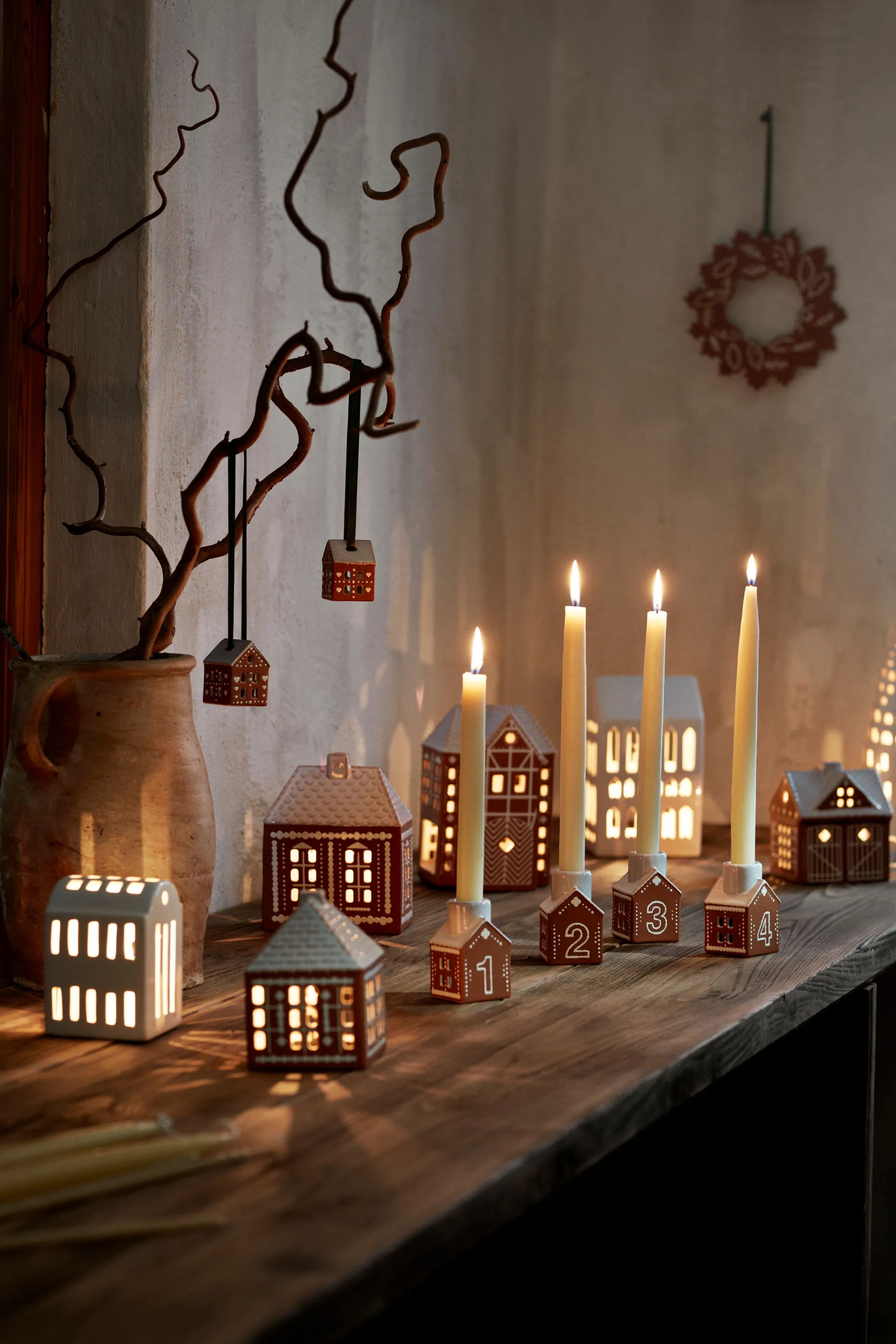 Gingerbread juleoppheng 5 cm 2-pakk, Brun Kähler