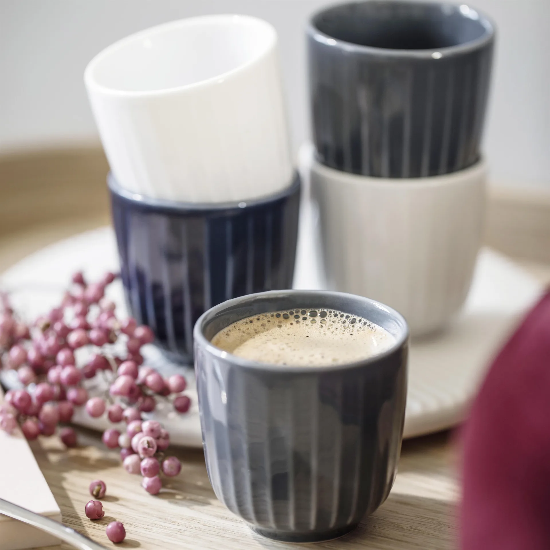 Hammershøi espressokopp, hvit Kähler