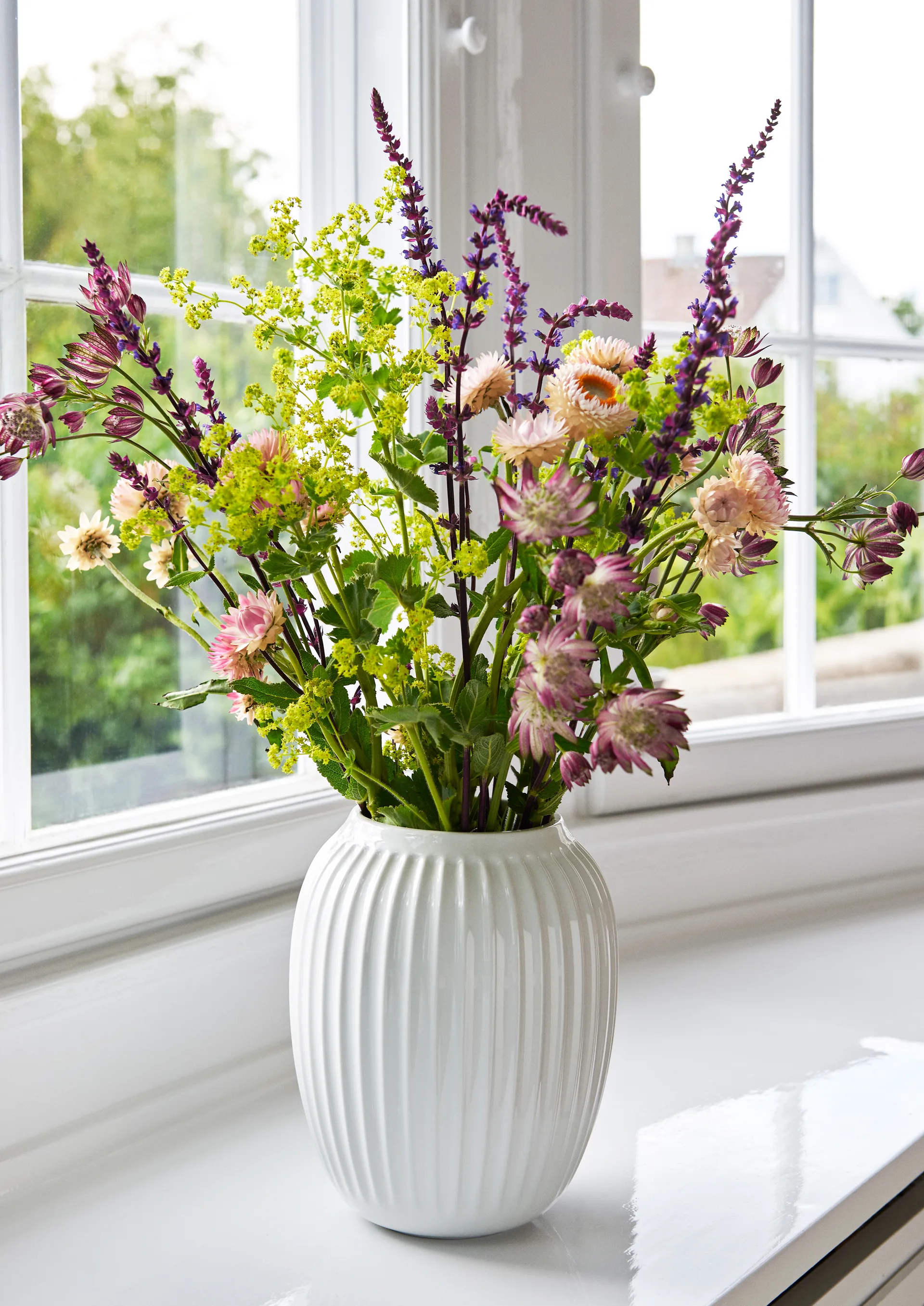 Hammershøi vase medium, hvit Kähler