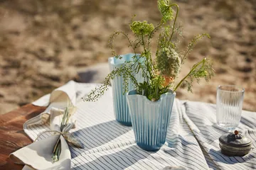 Hammershøi vase Unfold - Blå, 16,5 cm - Kähler