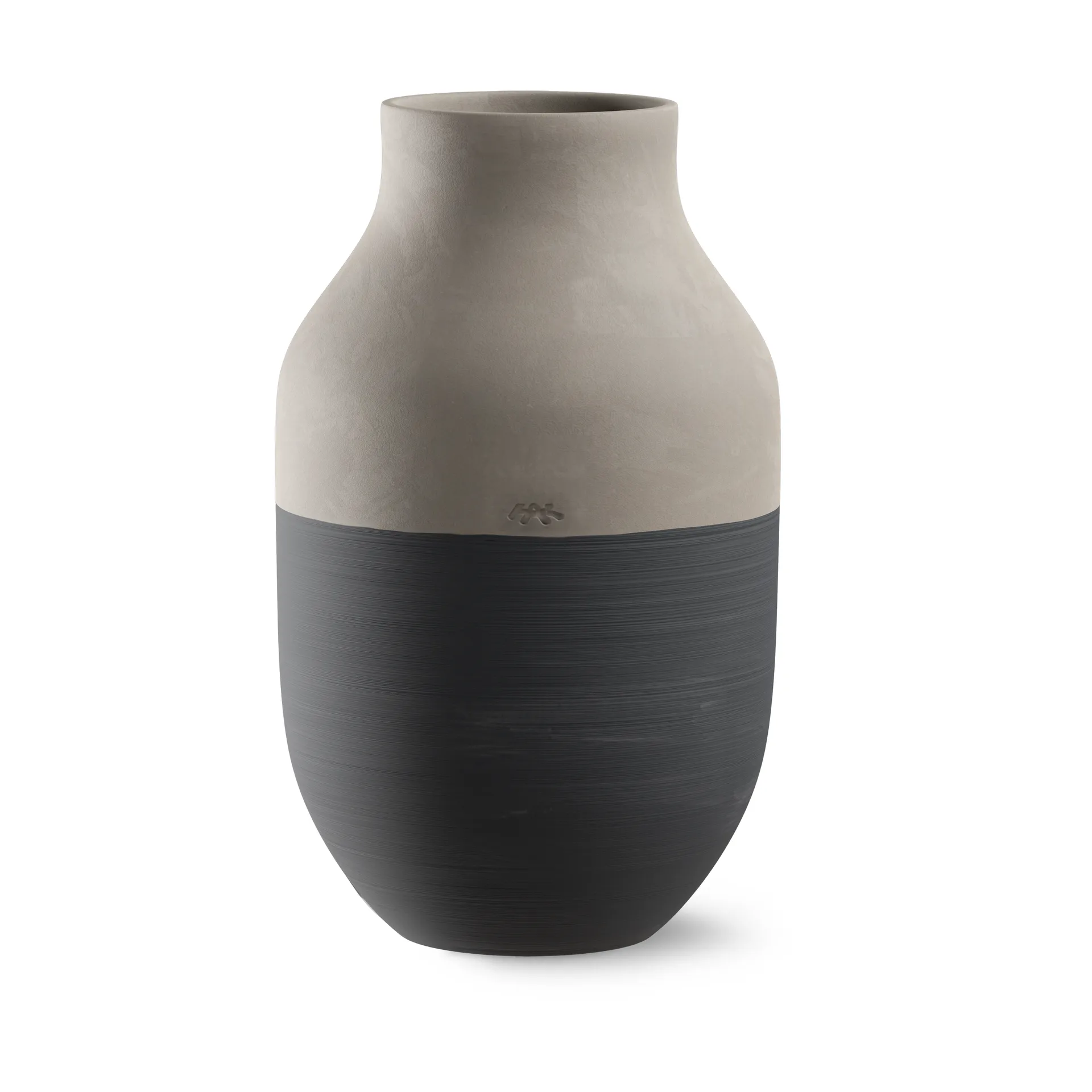 Omaggio Circulare Vase H31 cm, Antrasittgrå Kähler