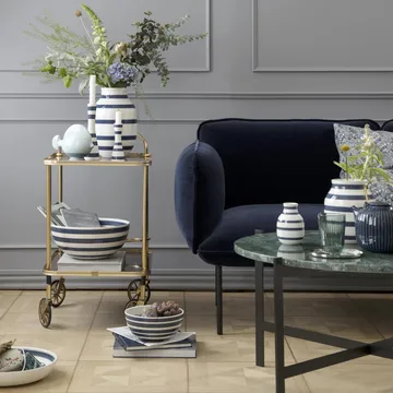 Omaggio vase medium - stålblå - Kähler